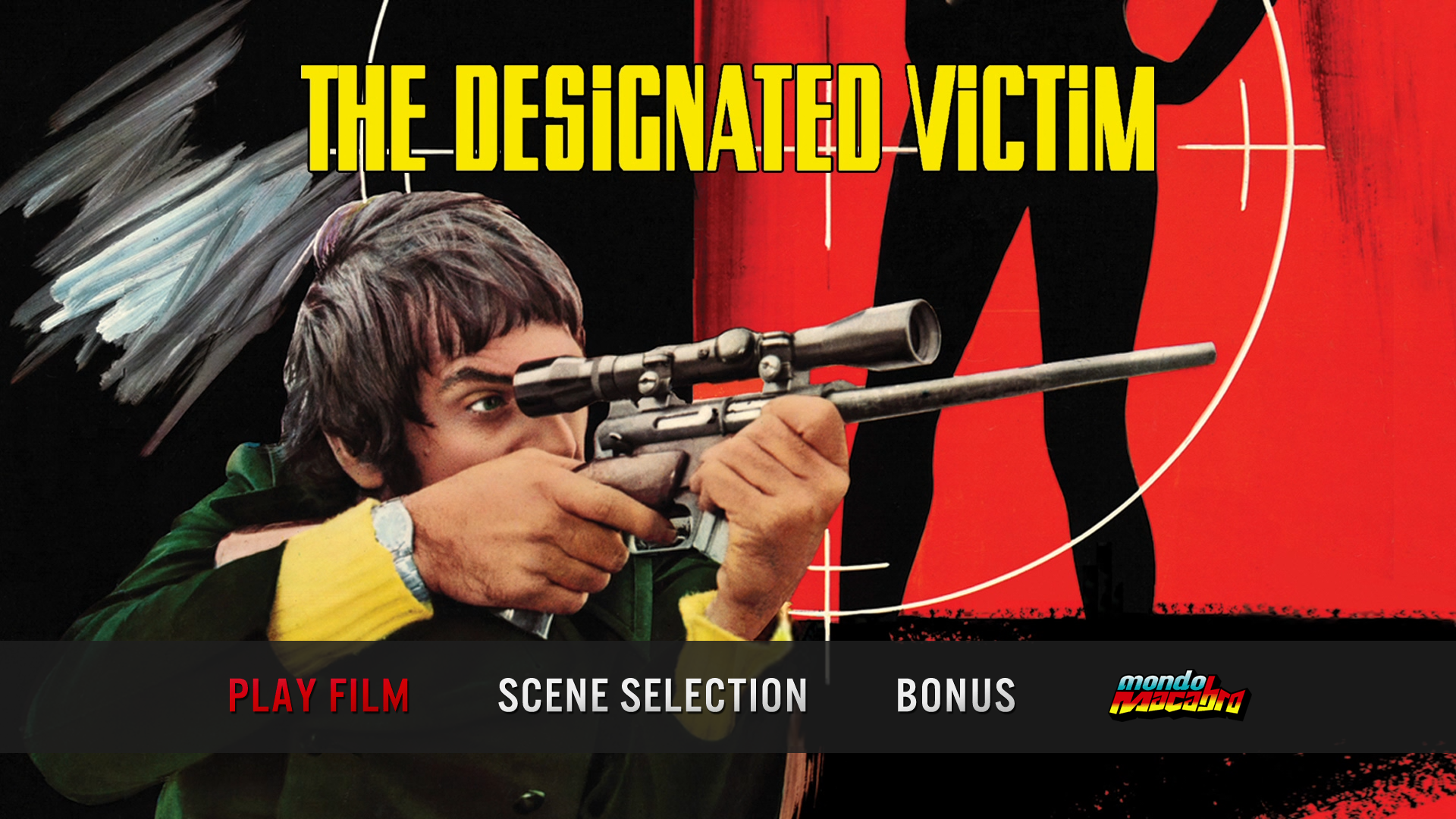The Designated Victim Blu-ray menu
