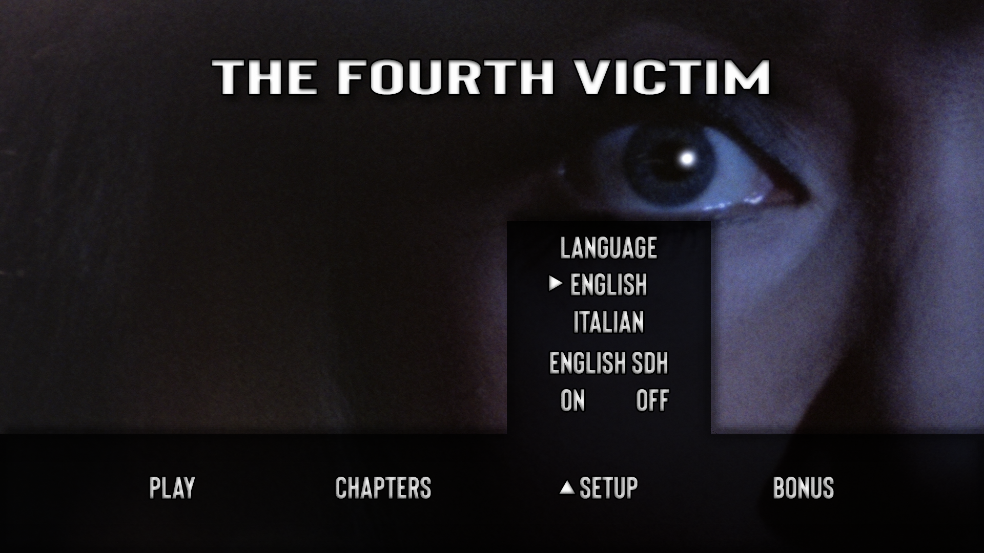 The Fourth Victim setup menu