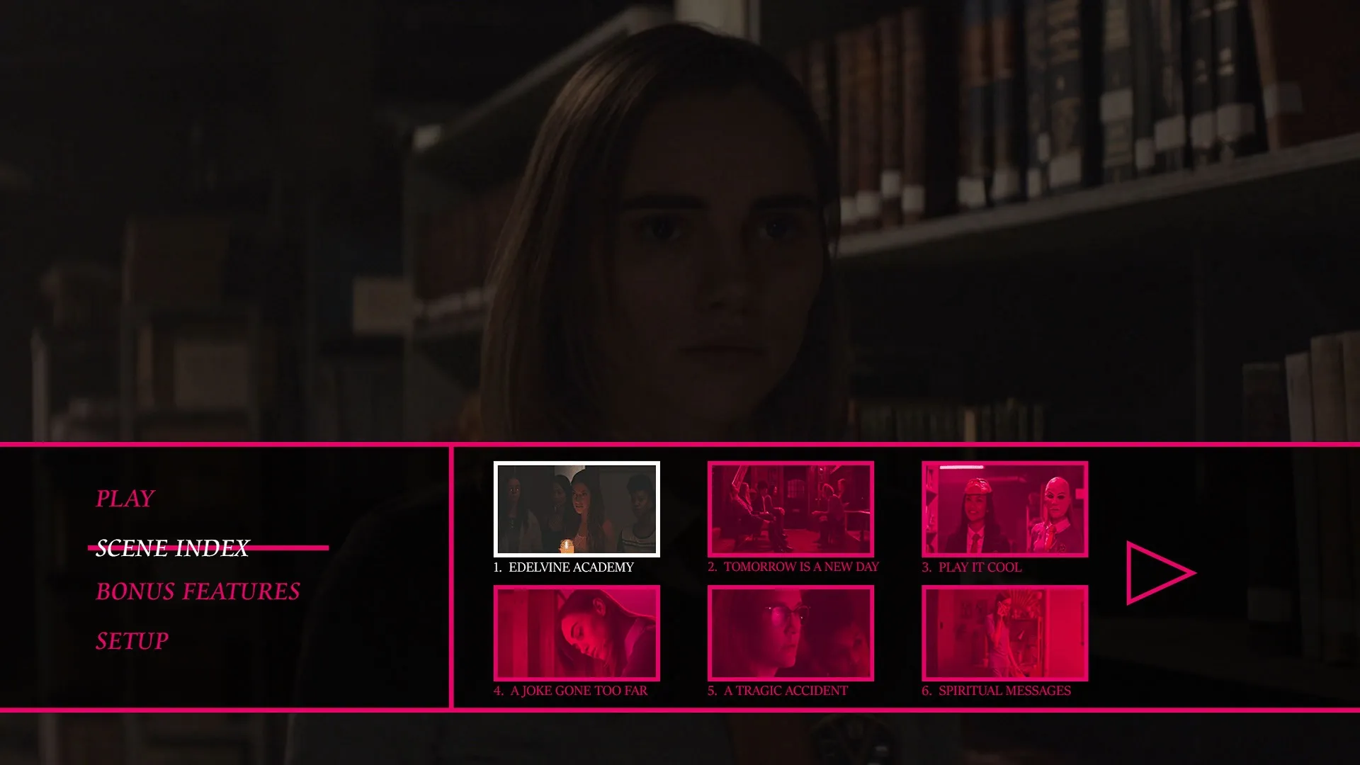 Seance Blu-ray Scenes Menu