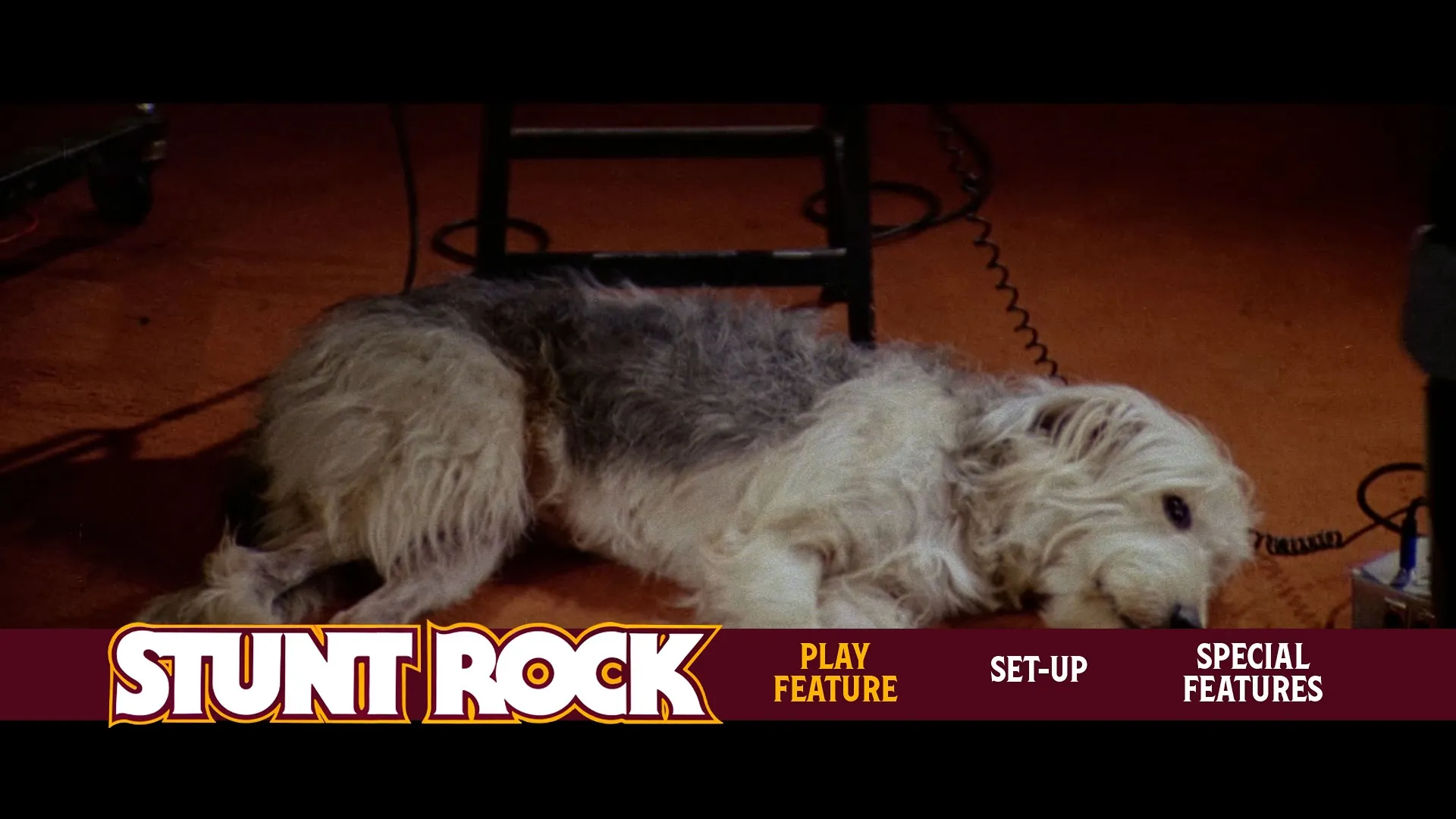 Stunt Rock Blu-ray Menu