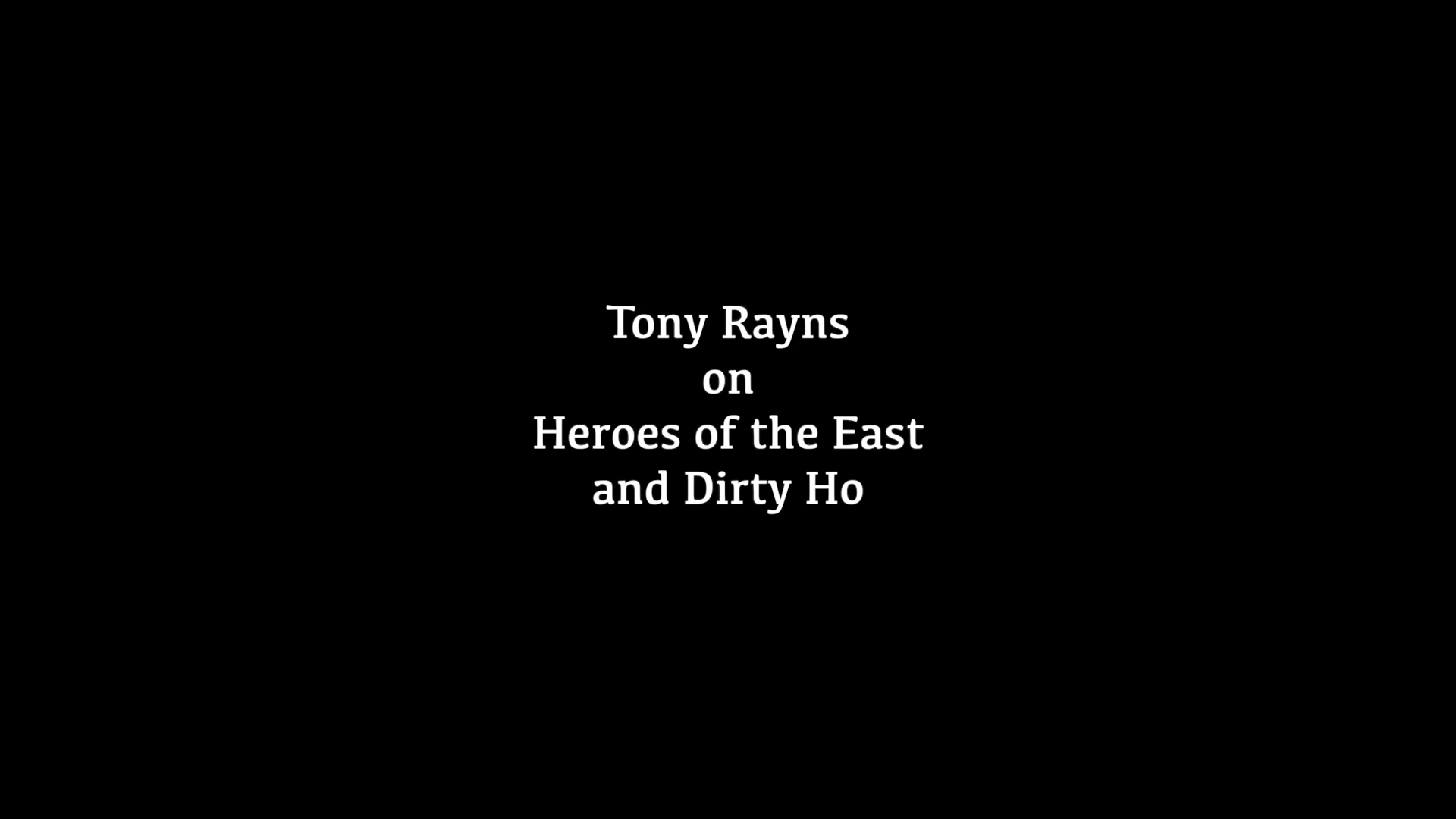Newly filmed appreciation of both films by film critic and historian Tony Rayns