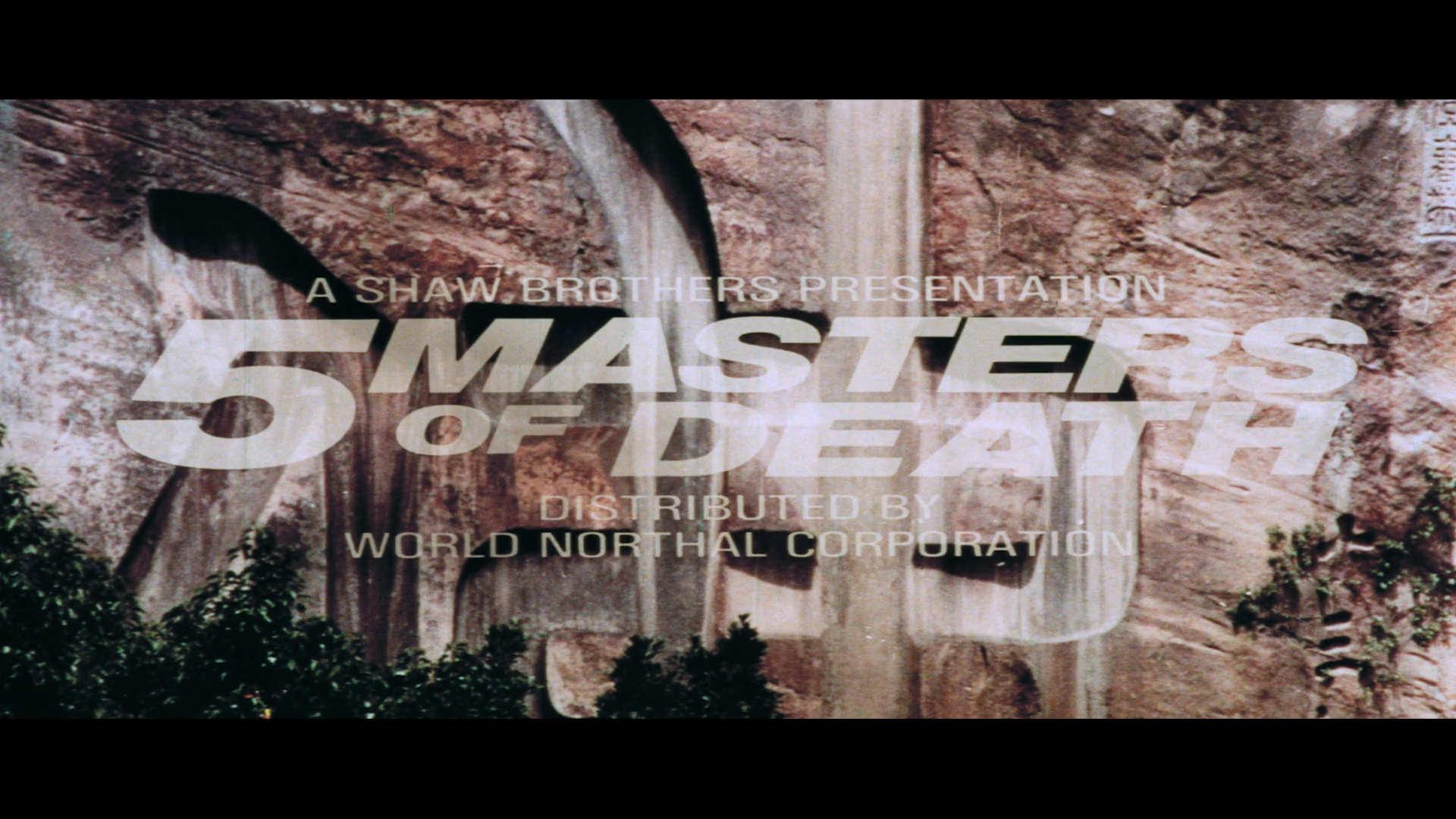 Alternate opening credits from Five Masters of Death