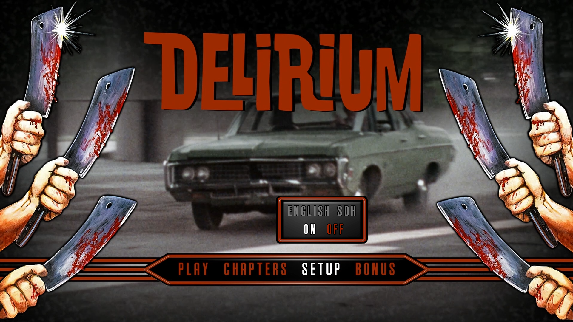 Delirium setup menu