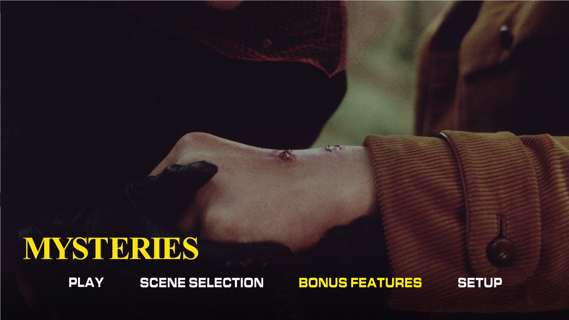 Mysteries Blu-ray menu