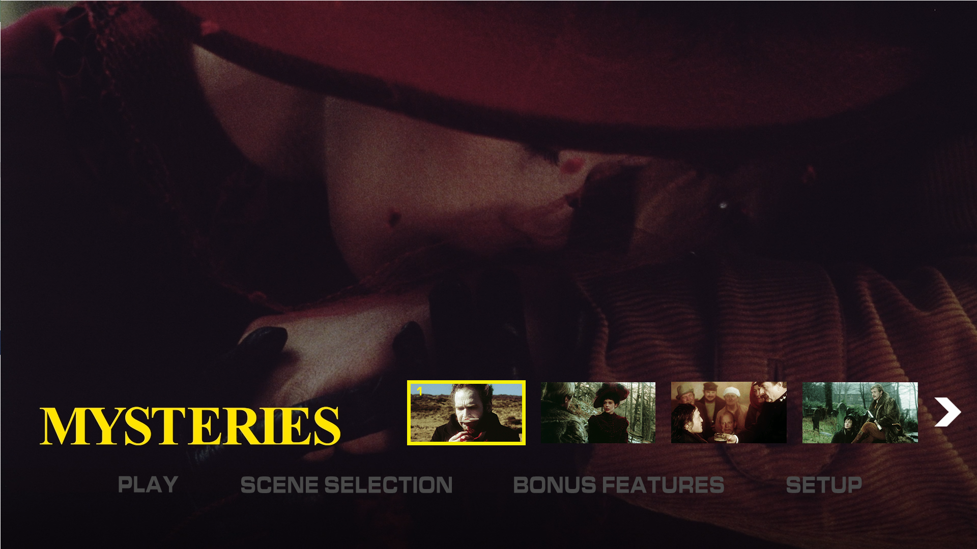 Mysteries scene select menu