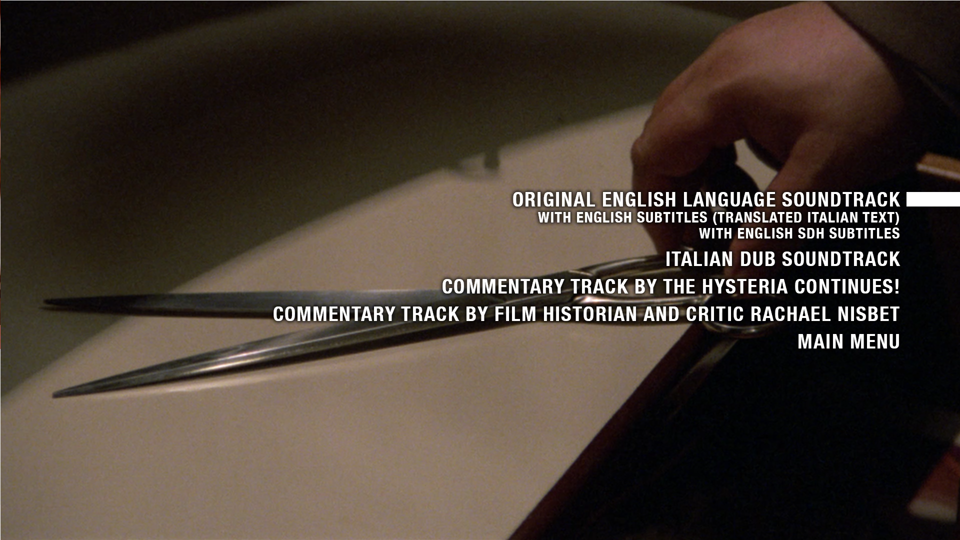 Nothing Underneath setup menu