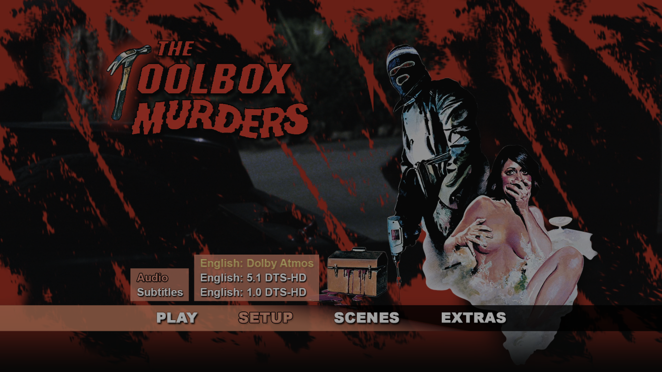 The Toolbox Murders 4K audio menu