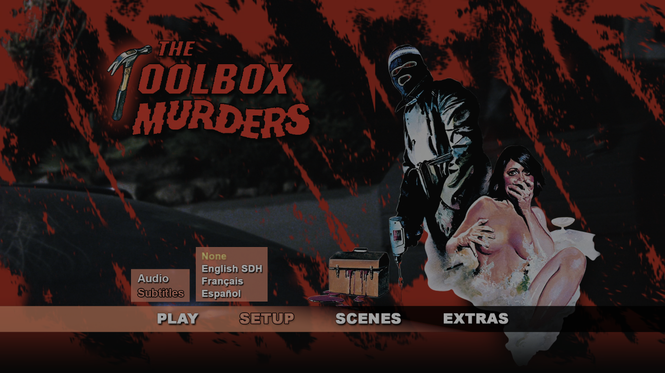The Toolbox Murders 4K subtitles menu