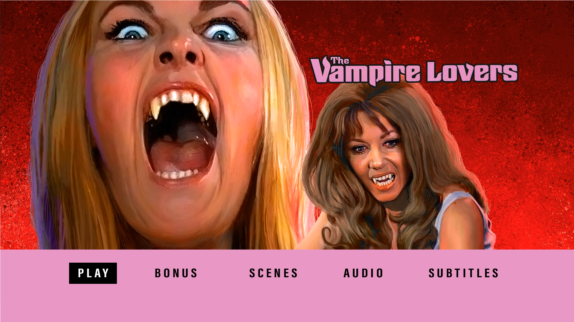 The Vampire Lovers Blu-ray menu