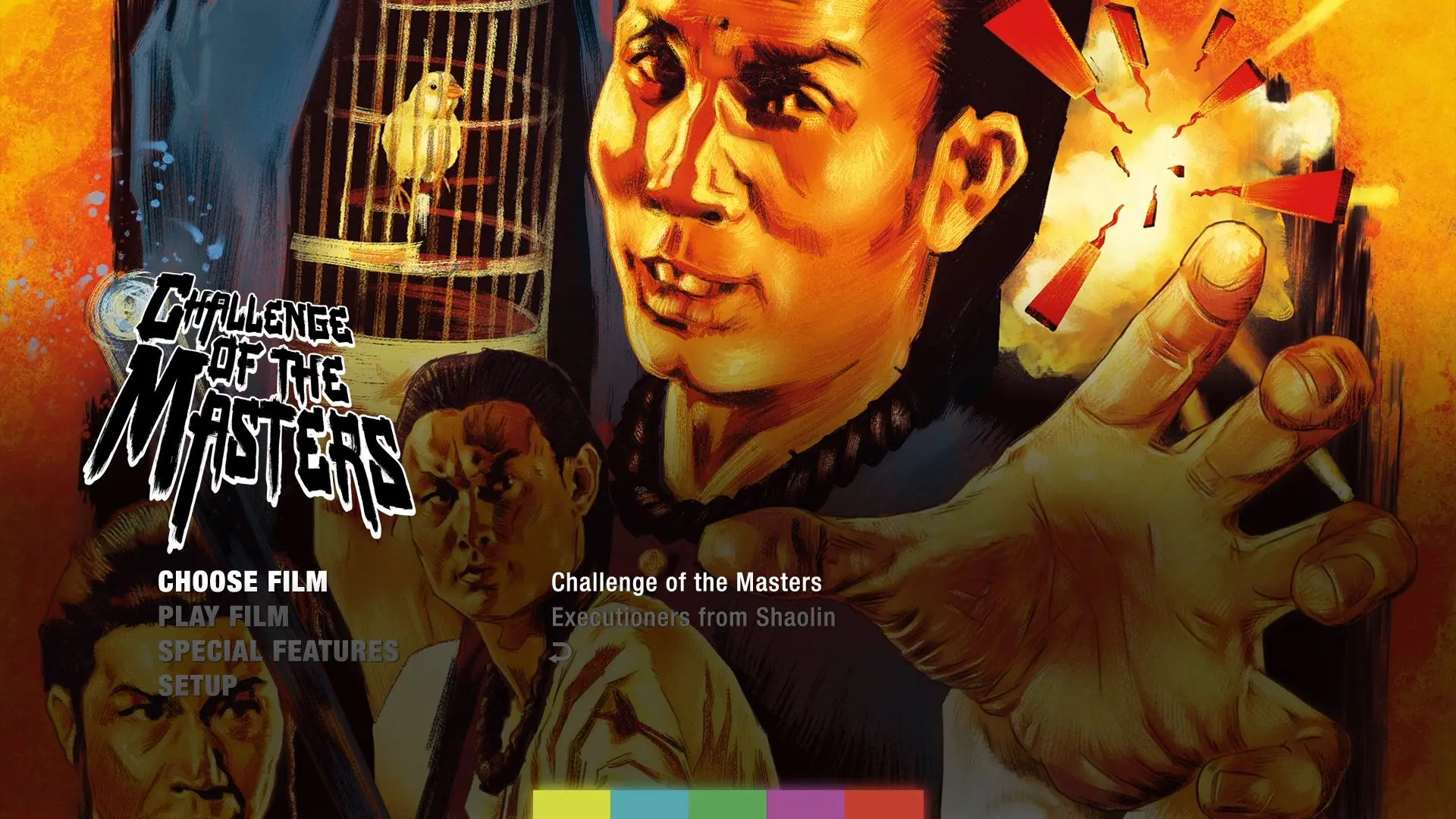 Challenge of the Masters Blu-ray Menu