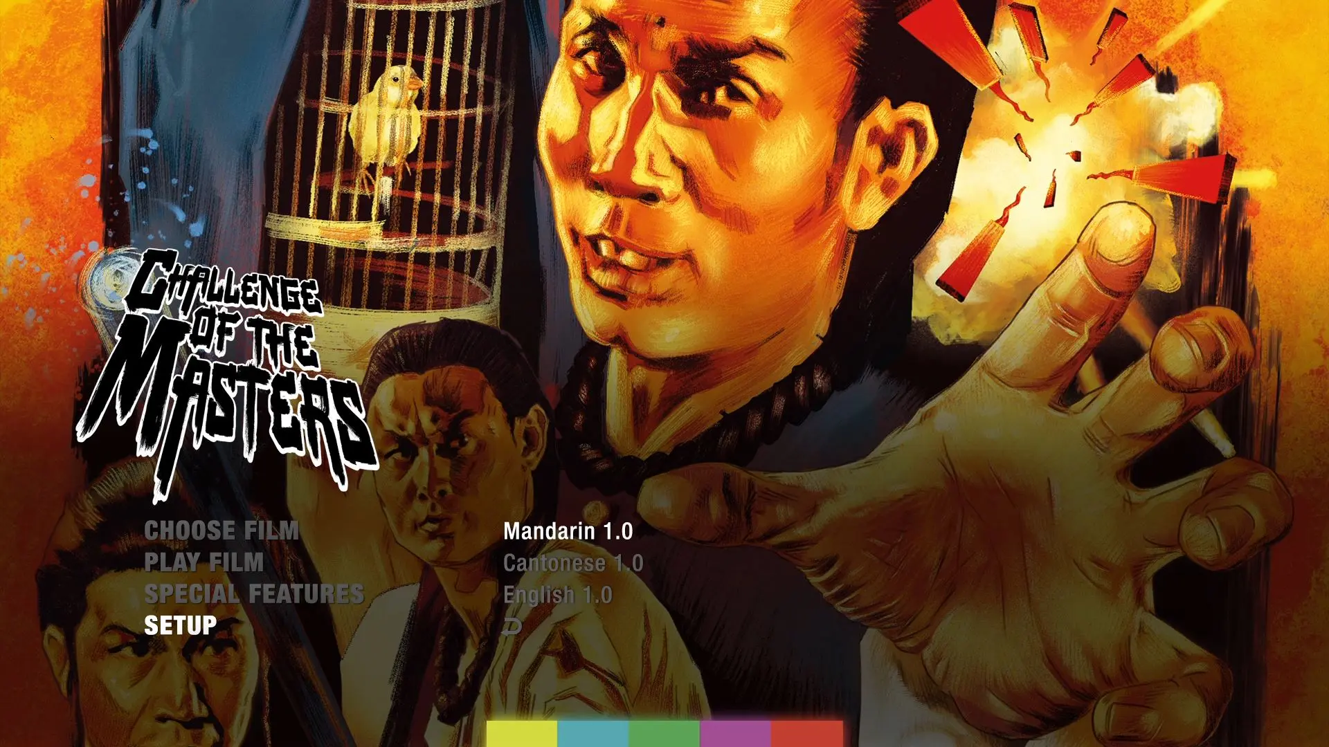 Challenge of the Masters Blu-ray Setup Audio Menu