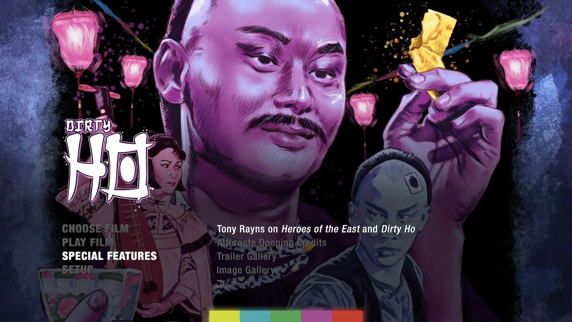 Dirty Ho Blu-ray Extras Menu