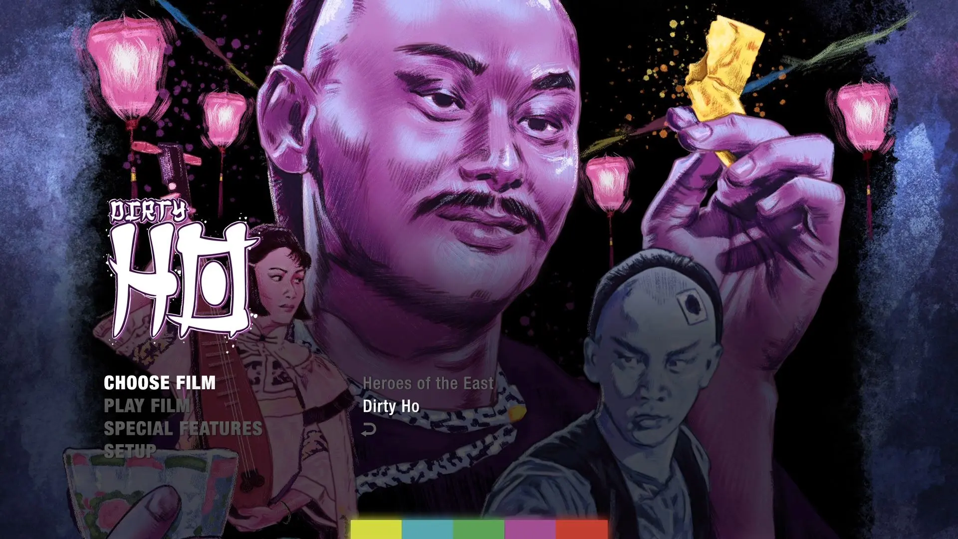 Dirty Ho Blu-ray Choose Film Menu