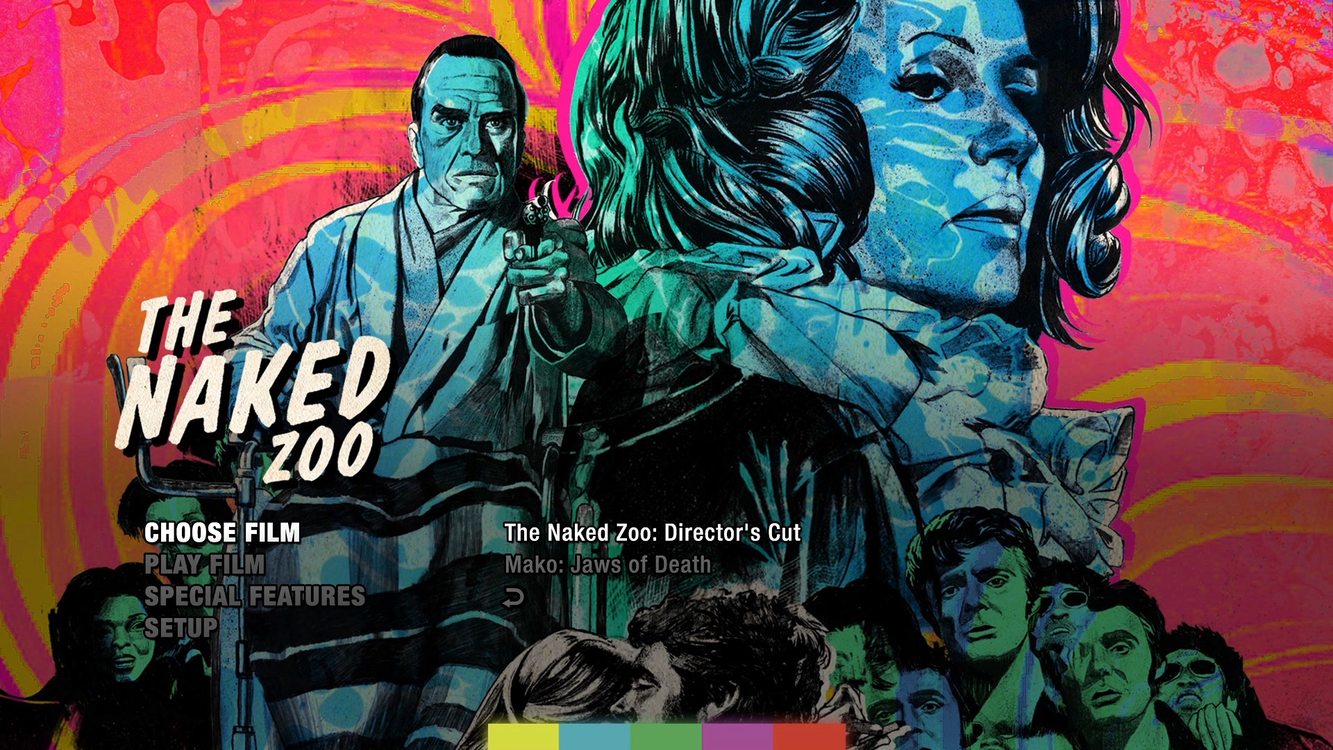 The Naked Zoo Blu-ray Choose Film Menu