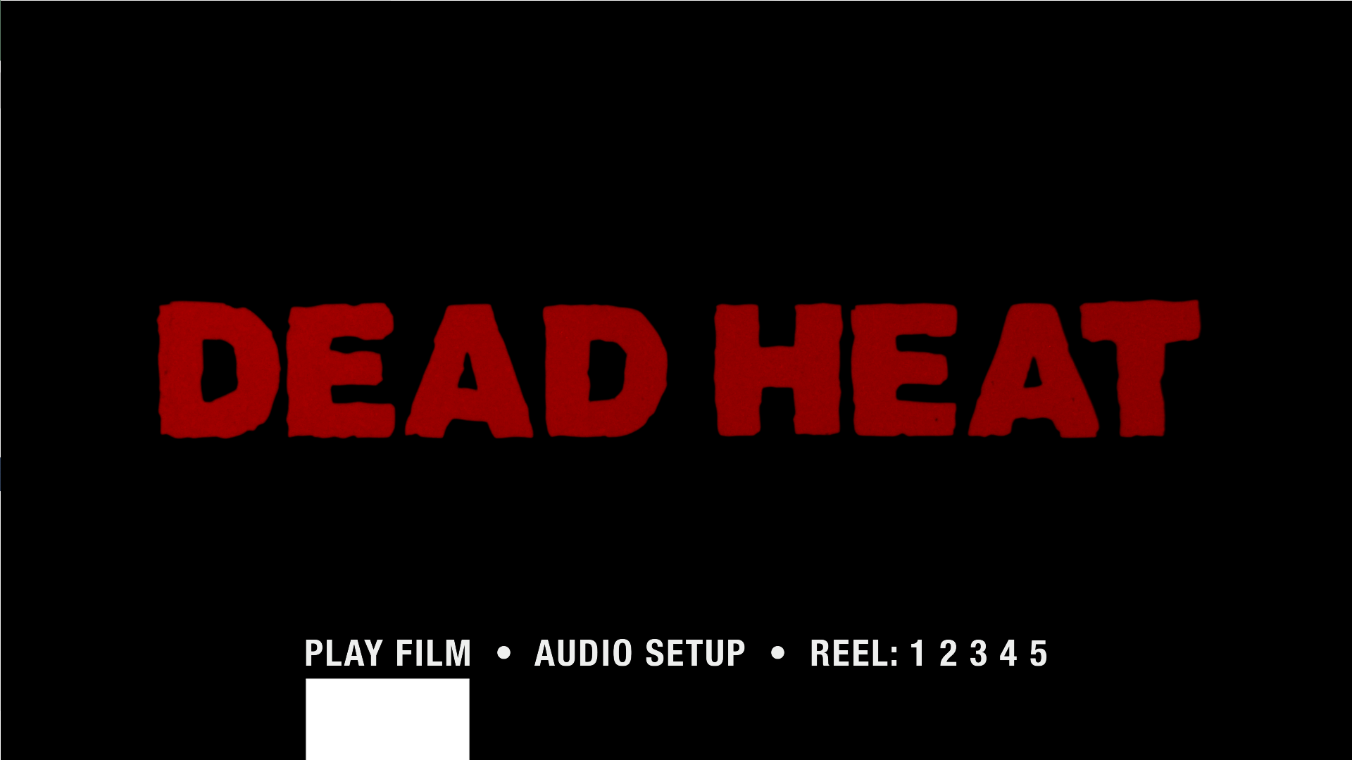Dead Heat 4K UHD menu