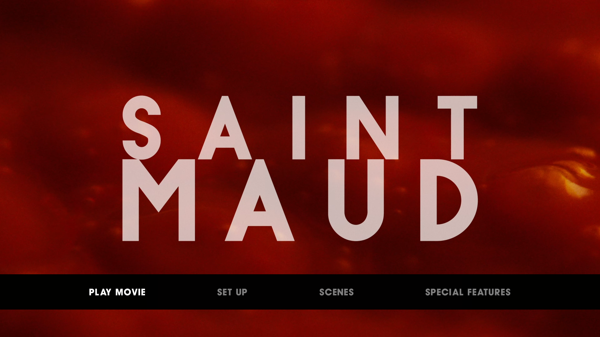Saint Maud Blu-ray menu