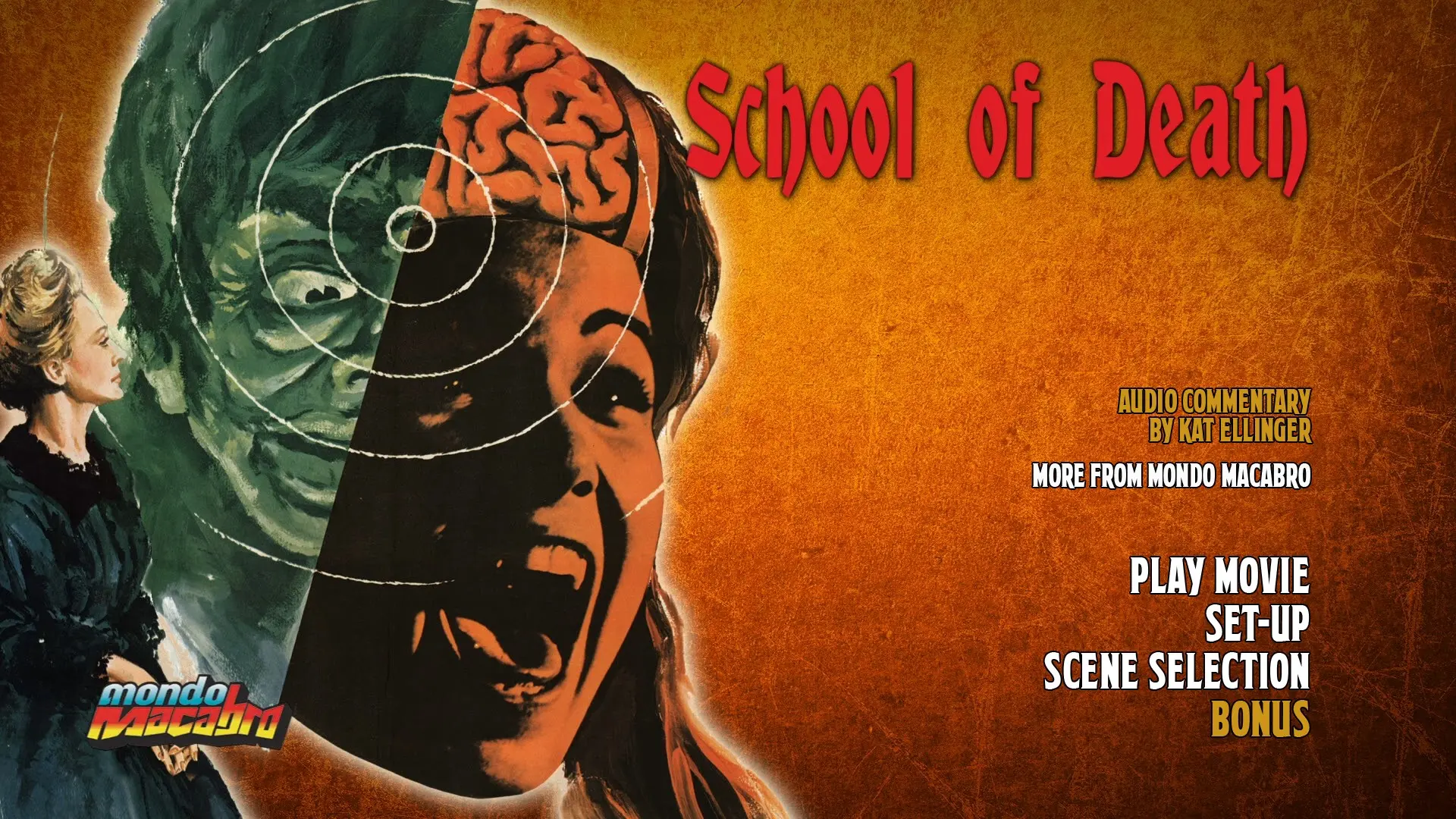 School of Death extras menu