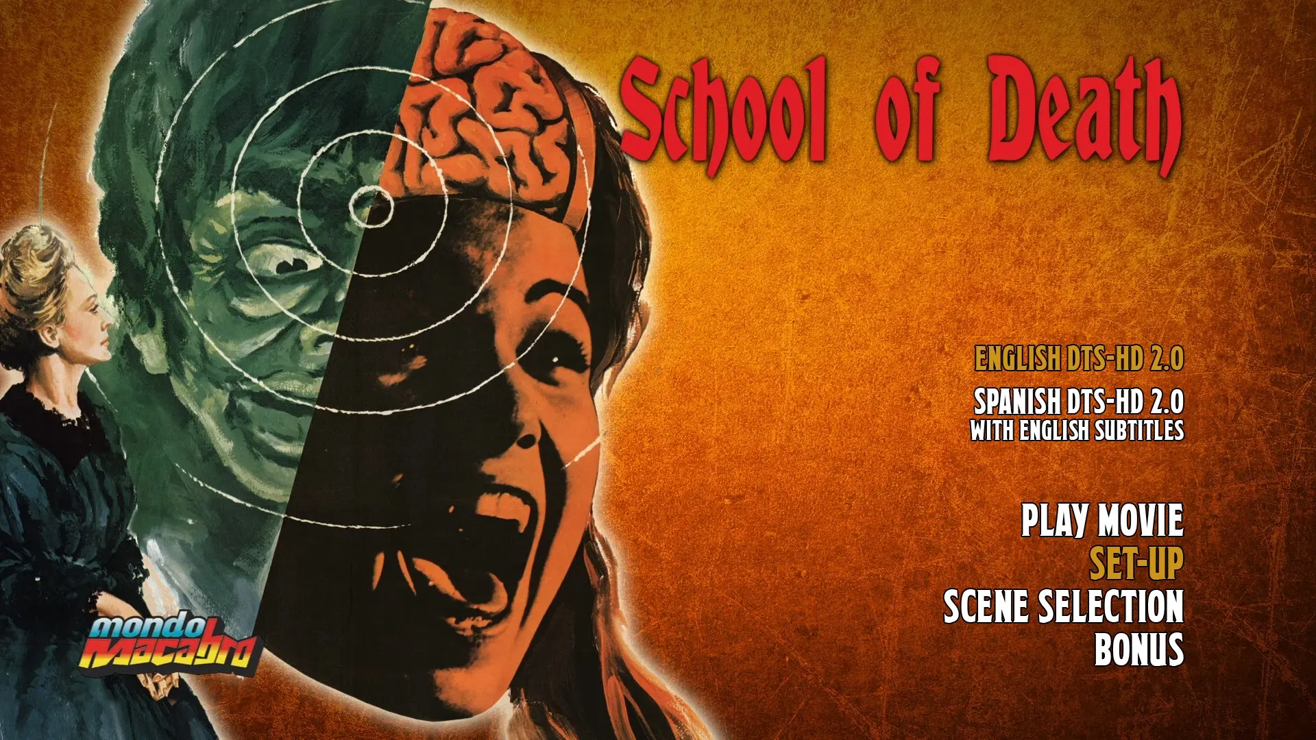 School of Death setup menu