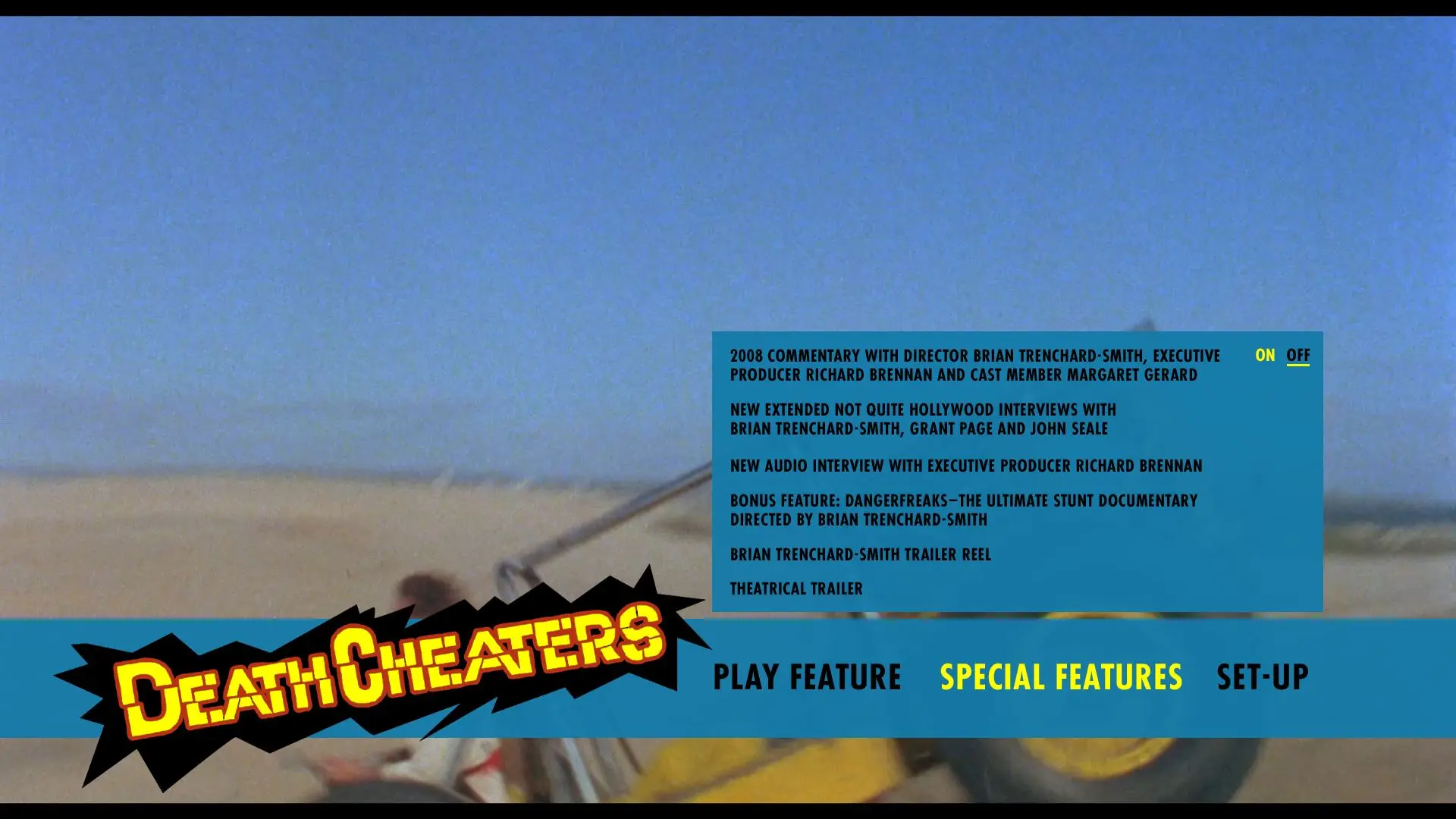 Deathcheaters Blu-ray Extras Menu