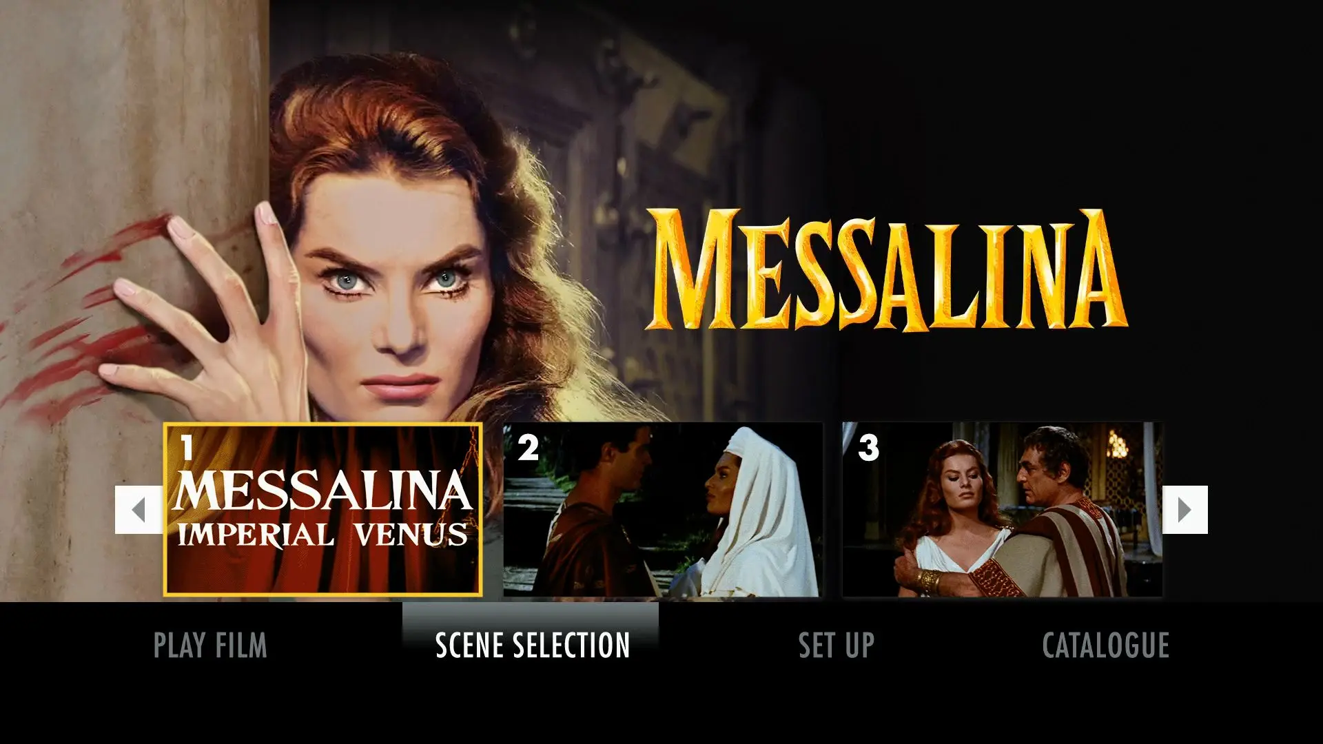 Messalina Blu-ray Scene Selection Menu