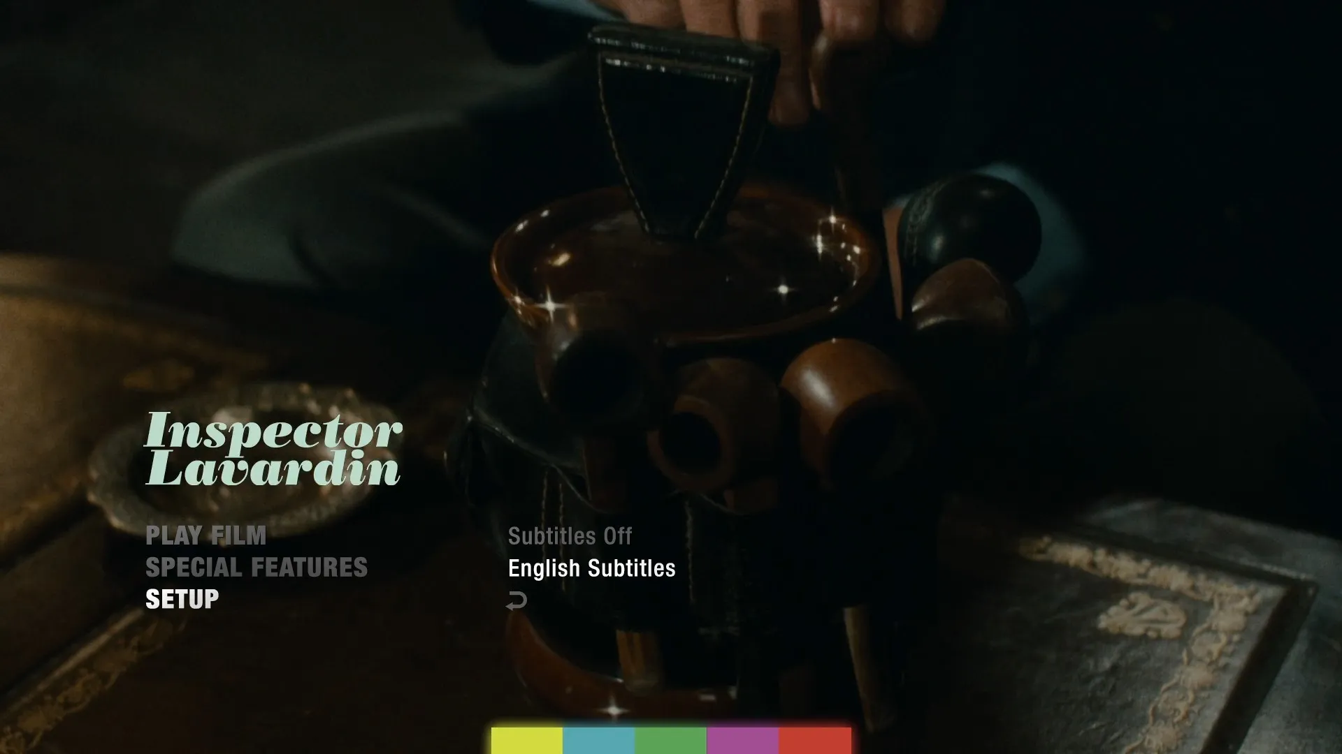 Inspector Lavardin subtitles menu