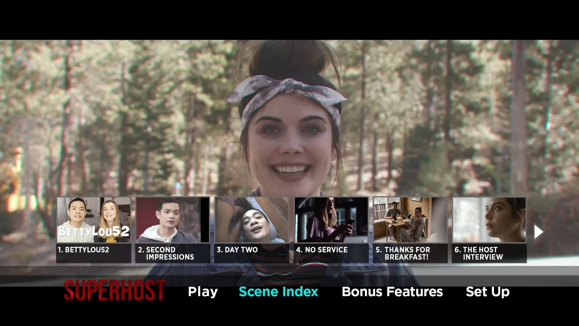 Superhost Blu-ray Chapters Menu