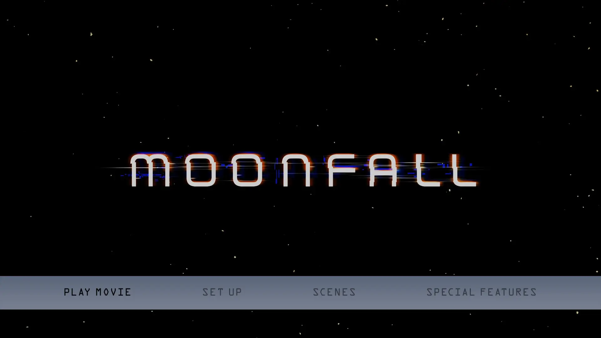 Moonfall 4K UHD menu