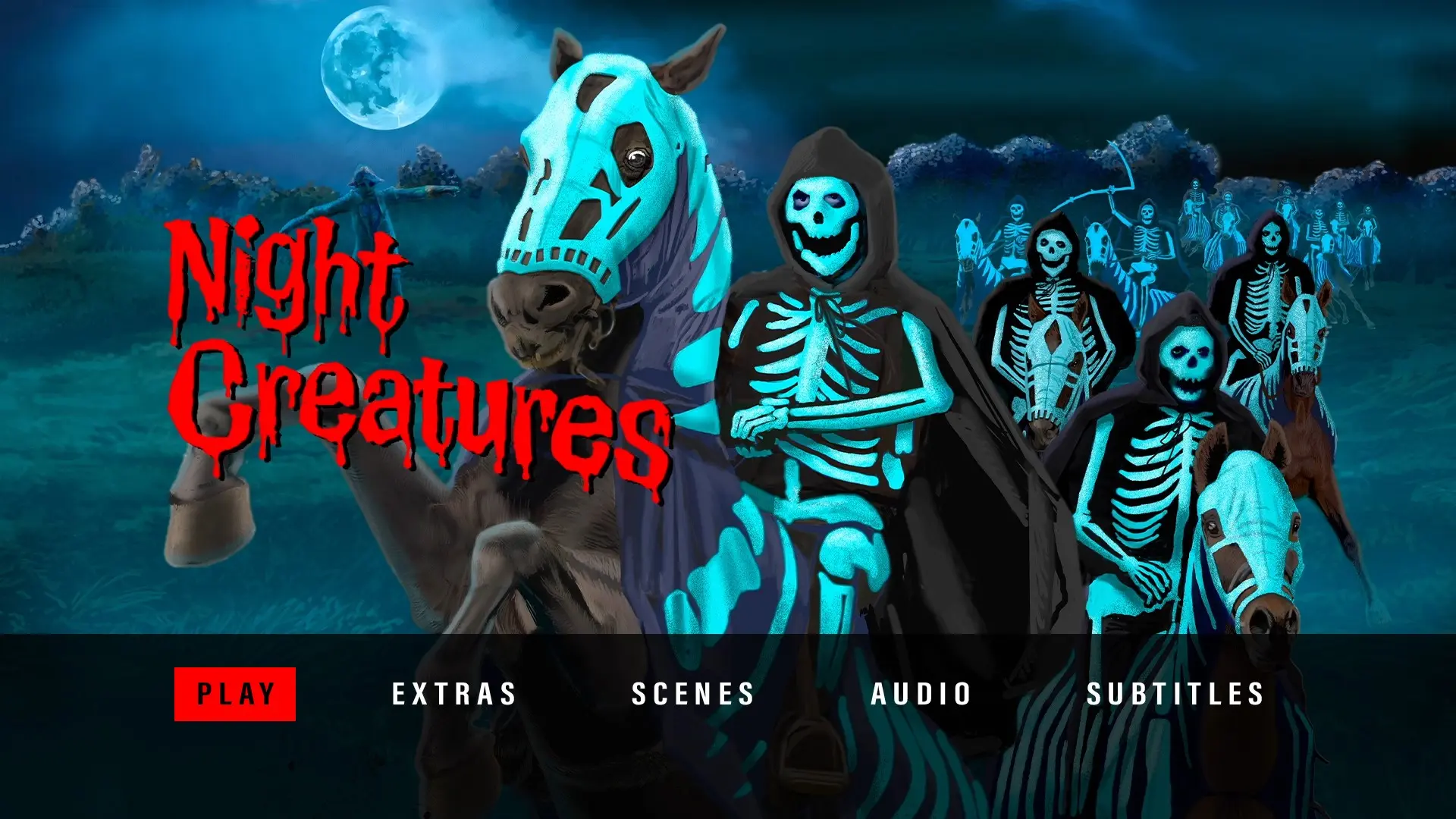 Night Creatures Blu-ray menu