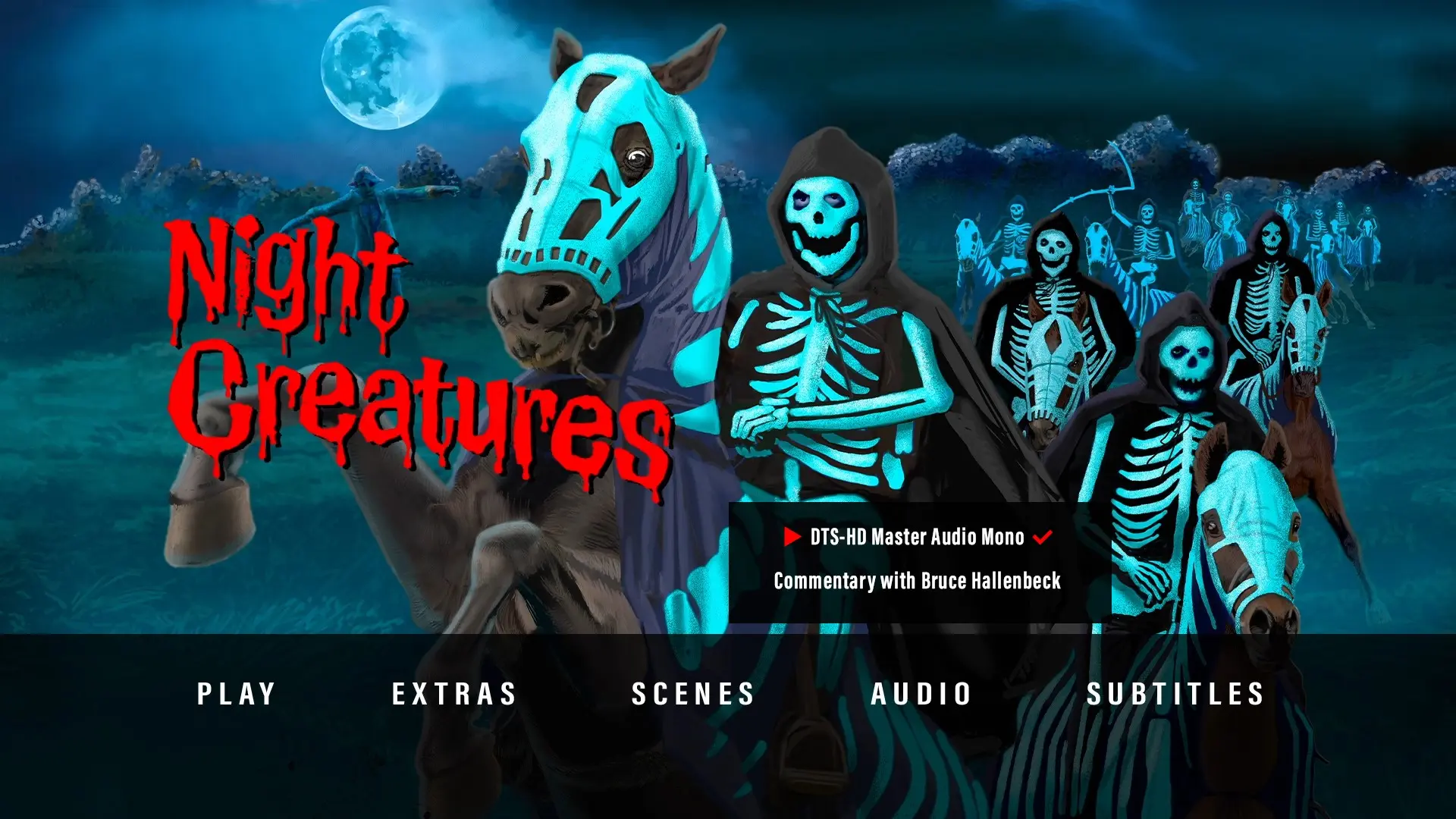Night Creatures audio menu