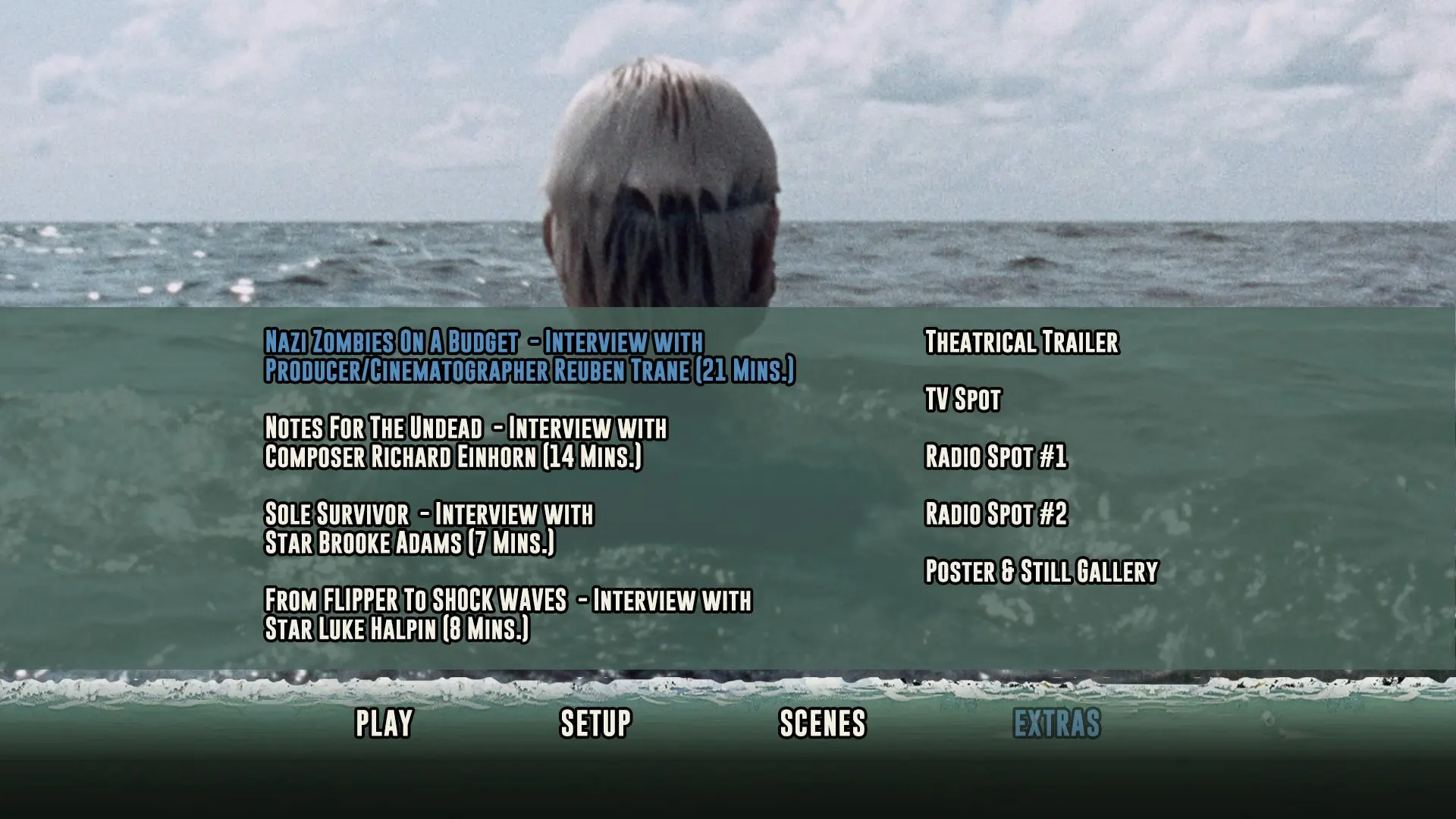 Shock Waves extras menu