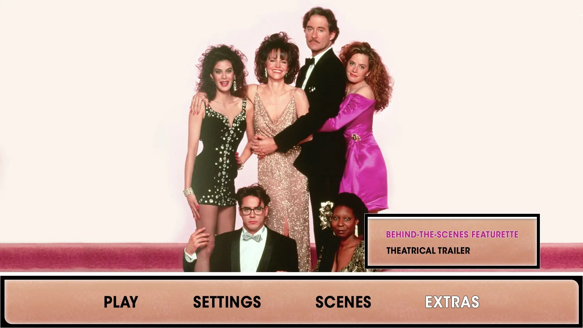 Soapdish Blu-ray Extras Menu