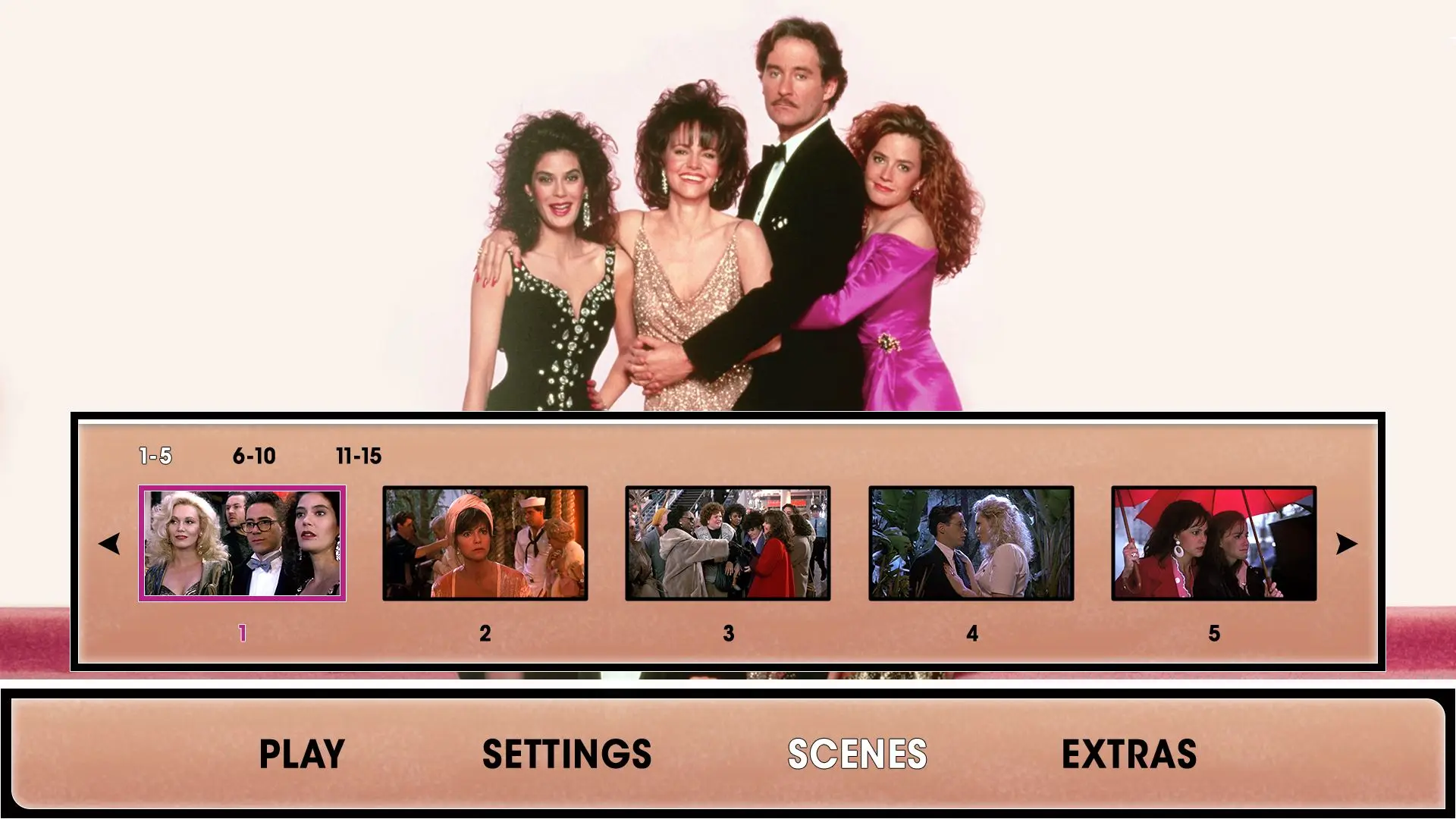 Soapdish Blu-ray Scene Selection Menu