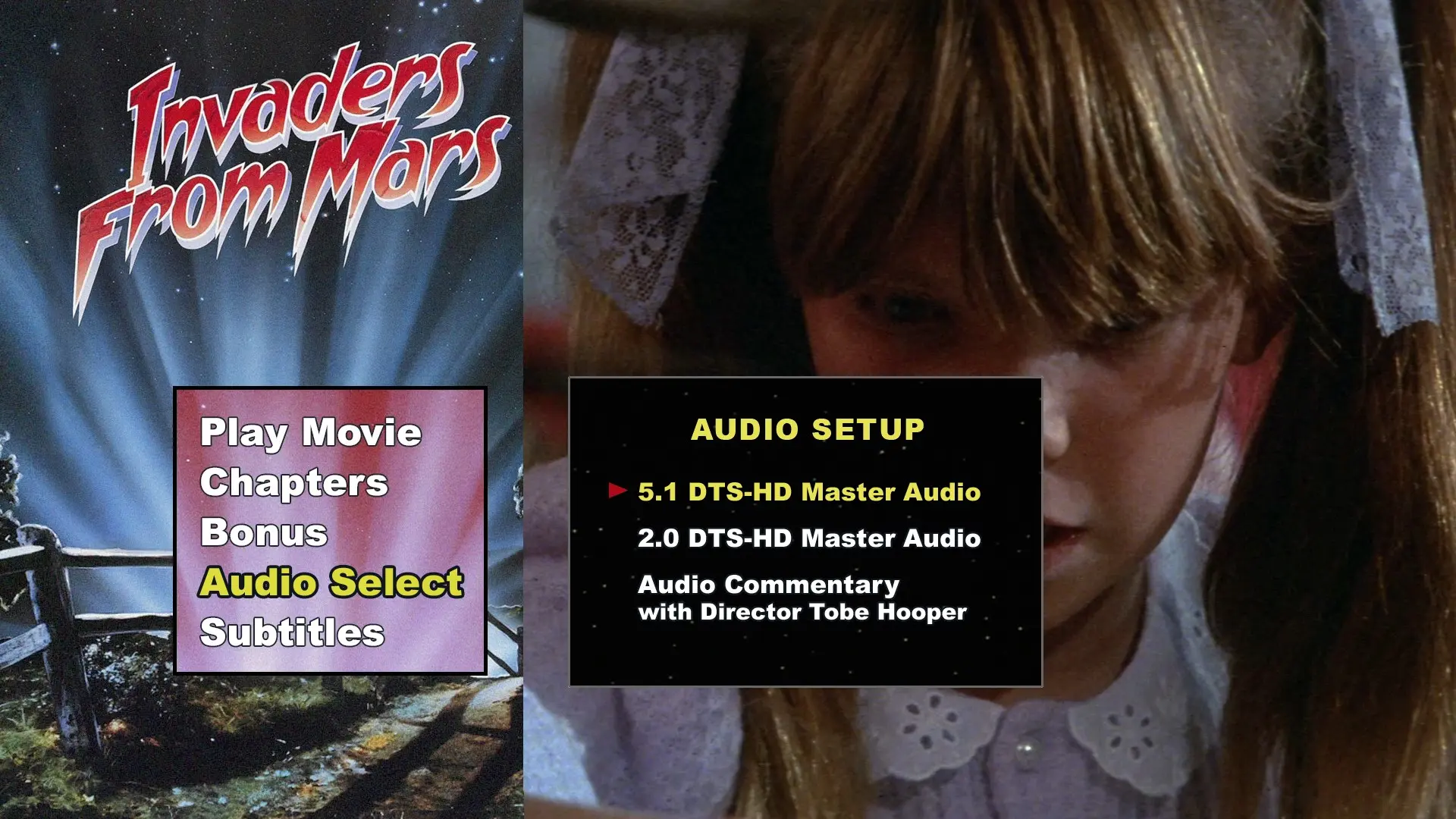 Invaders from Mars audio menu