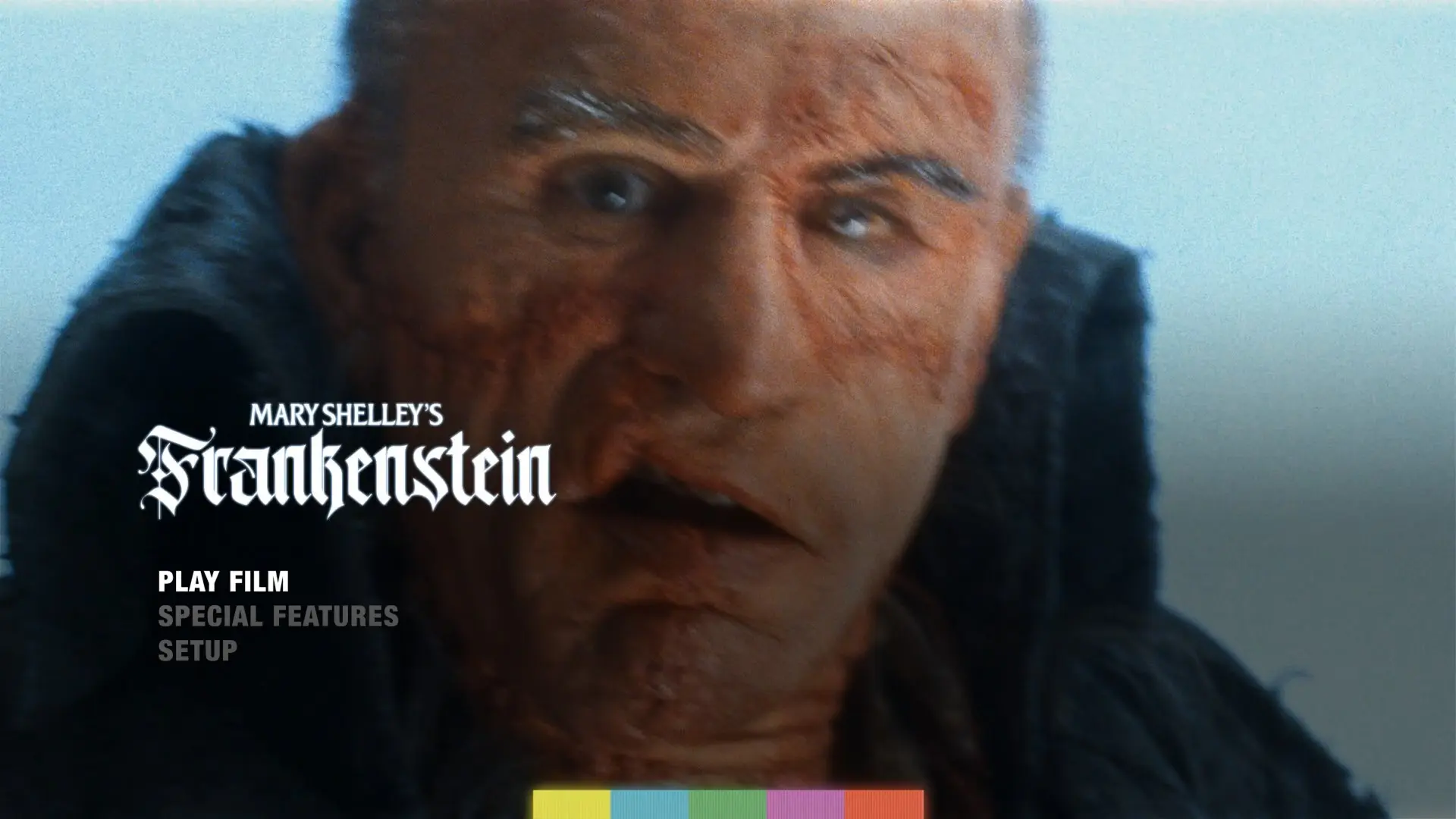 Mary Shelley's Frankenstein 4K UHD menu