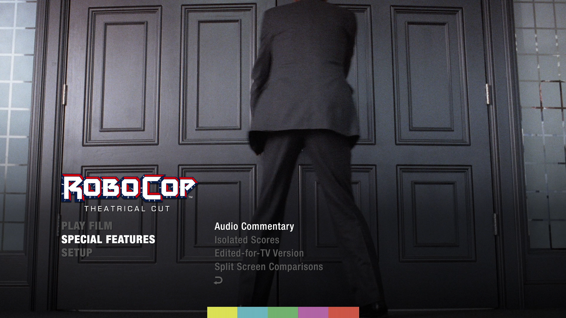 RoboCop Theatrical Cut extras menu