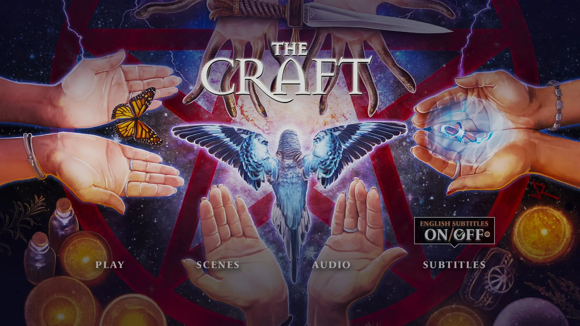 The Craft subtitles menu