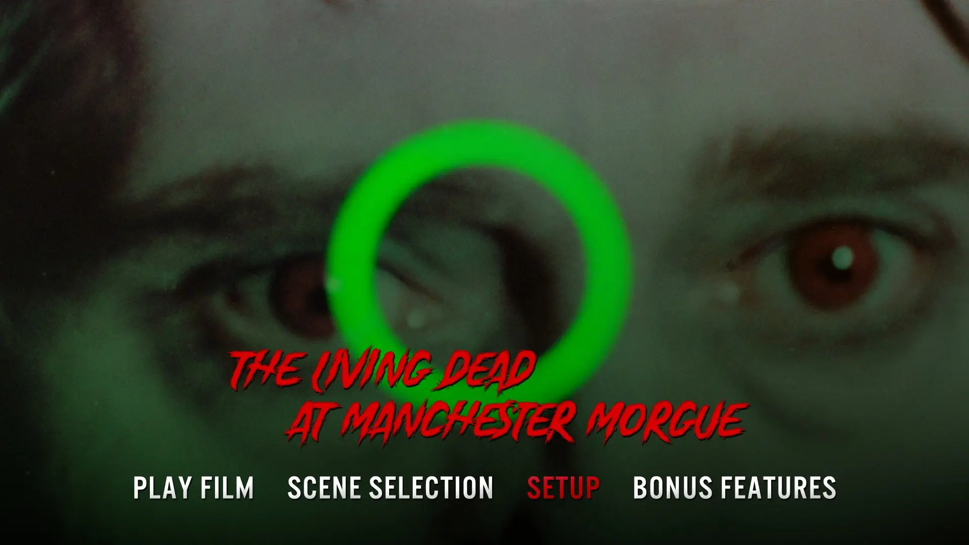 The Living Dead at Manchester Morgue Blu-ray menu