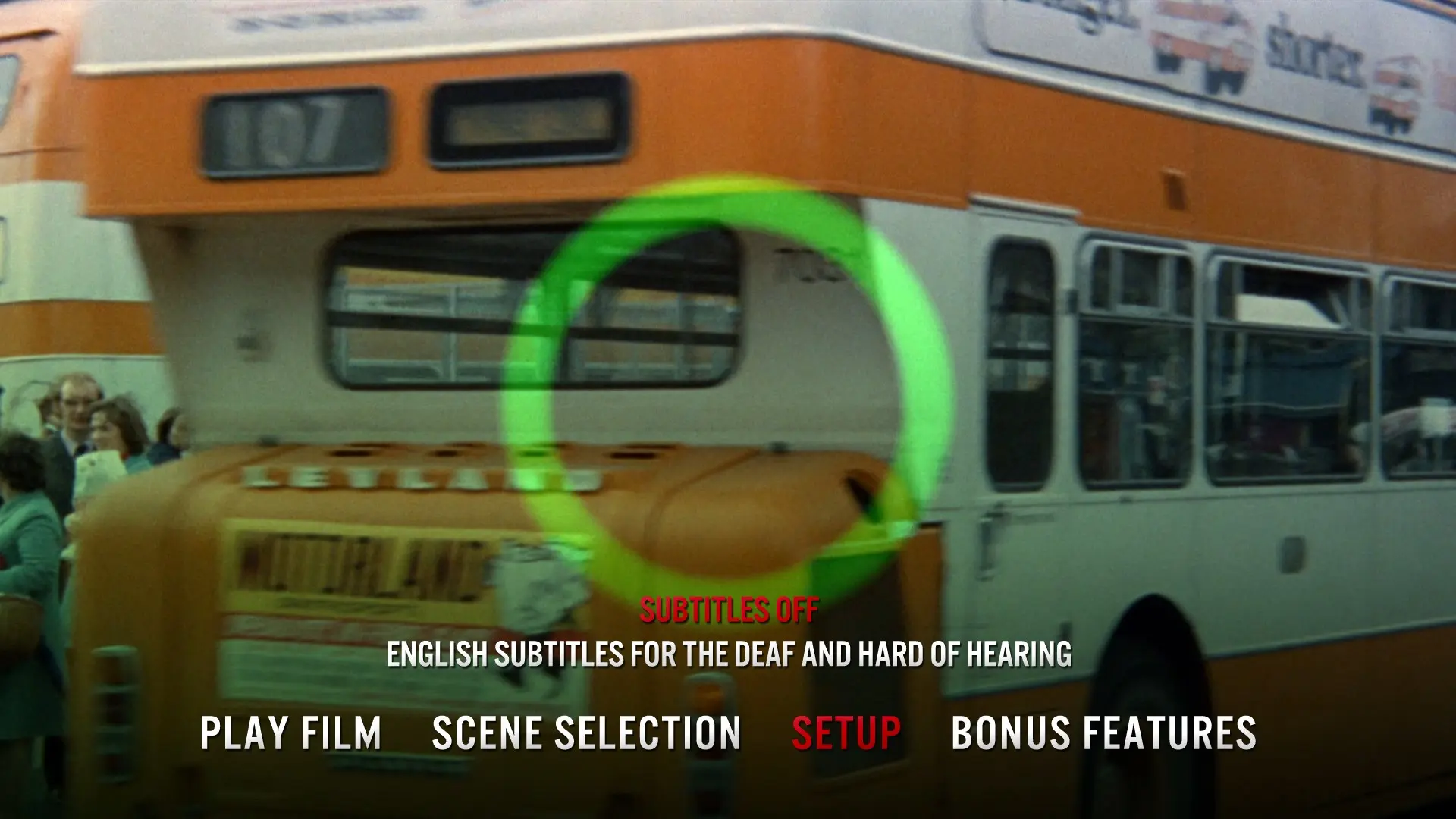 The Living Dead at Manchester Morgue subtitles menu