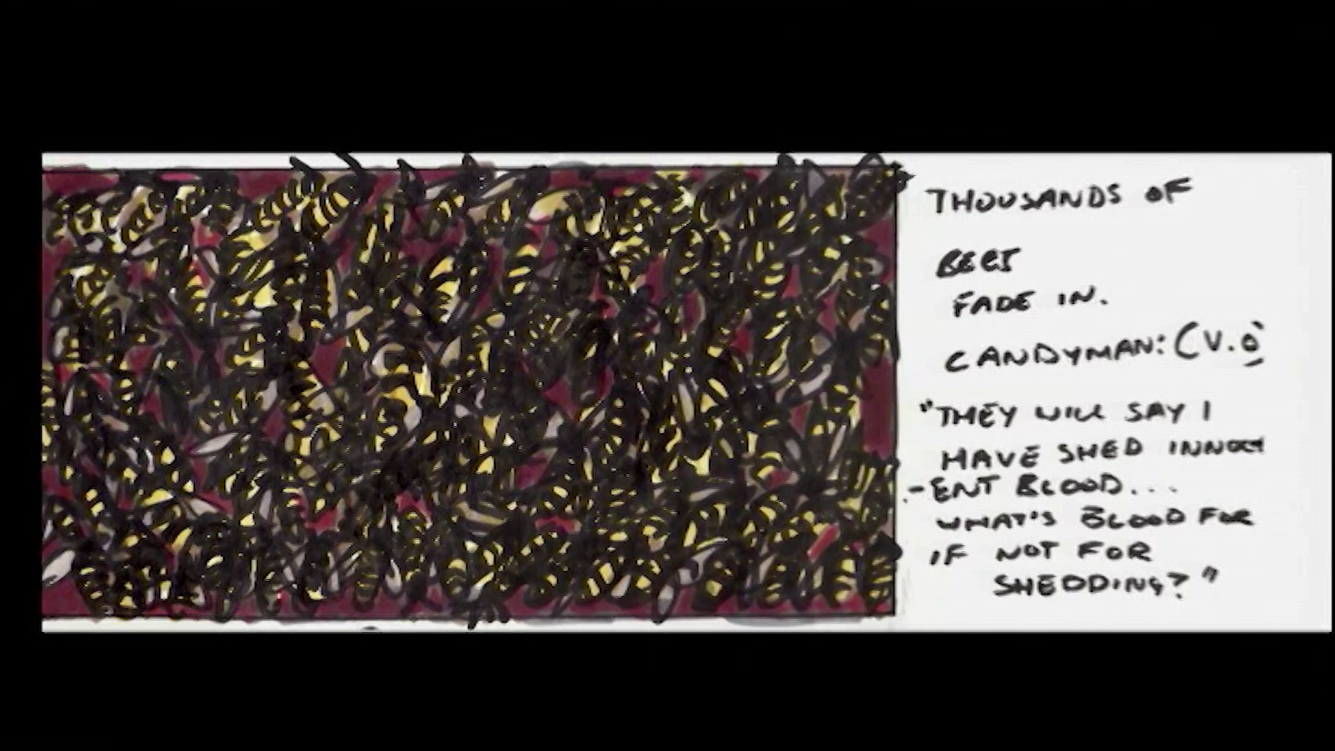 Candyman storyboards