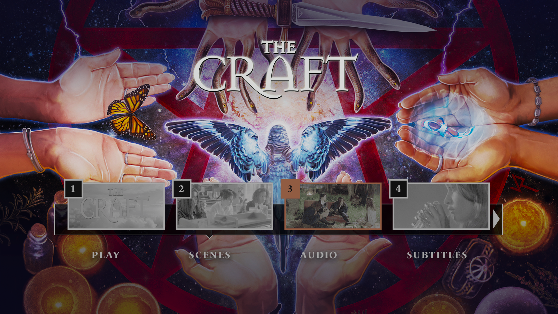 The Craft 4K scene select menu