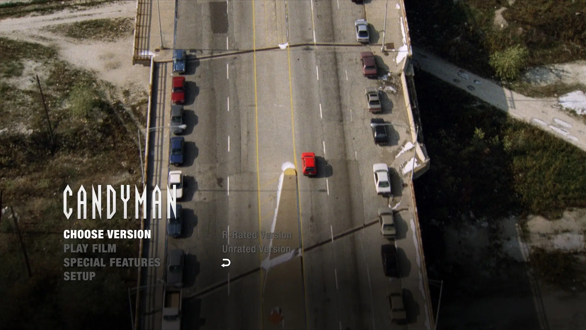 Candyman 4K UHD menu