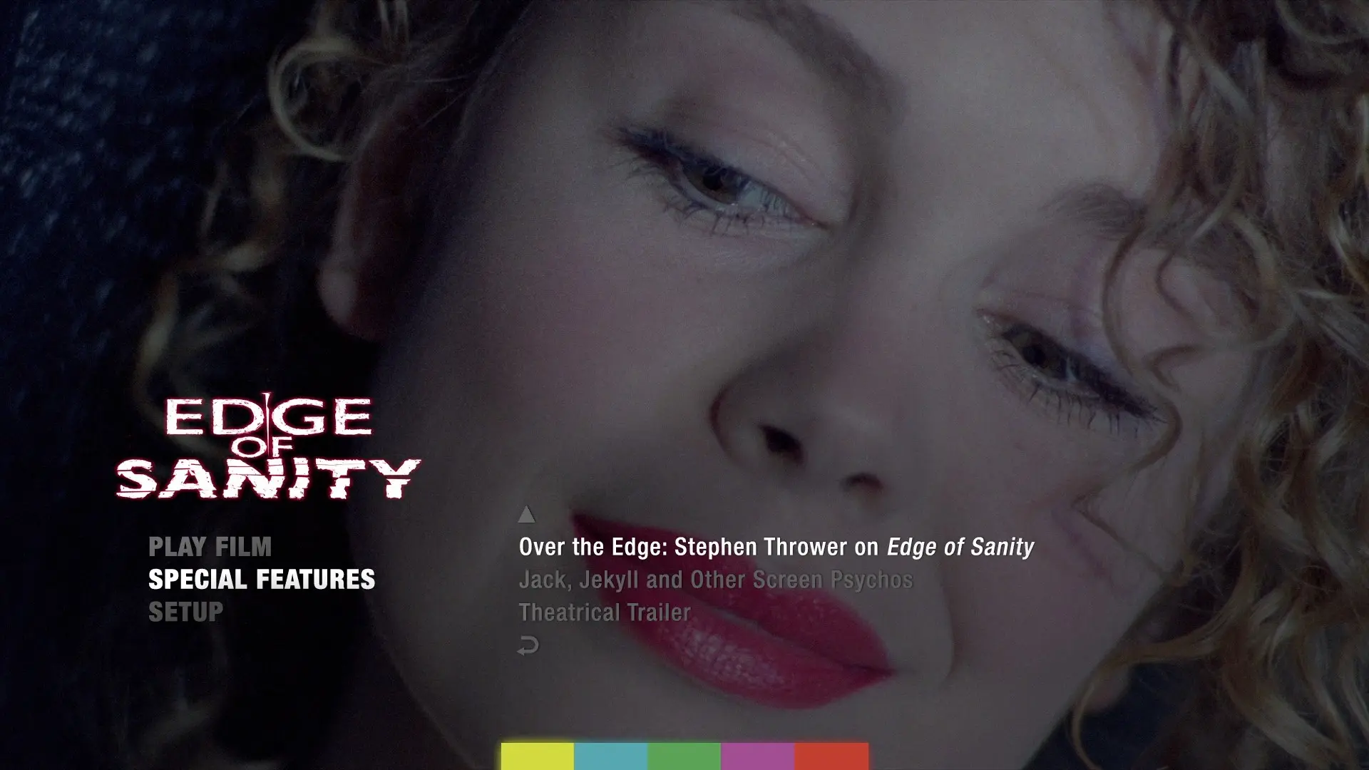 Edge of Sanity extras menu 2