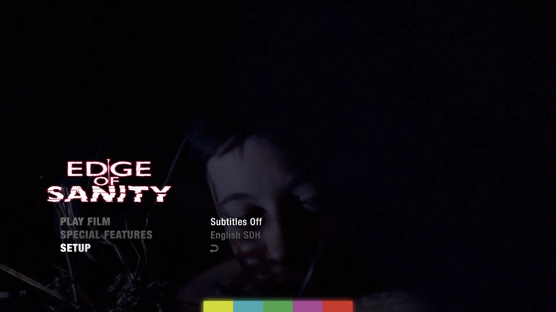 Edge of Sanity subtitles menu