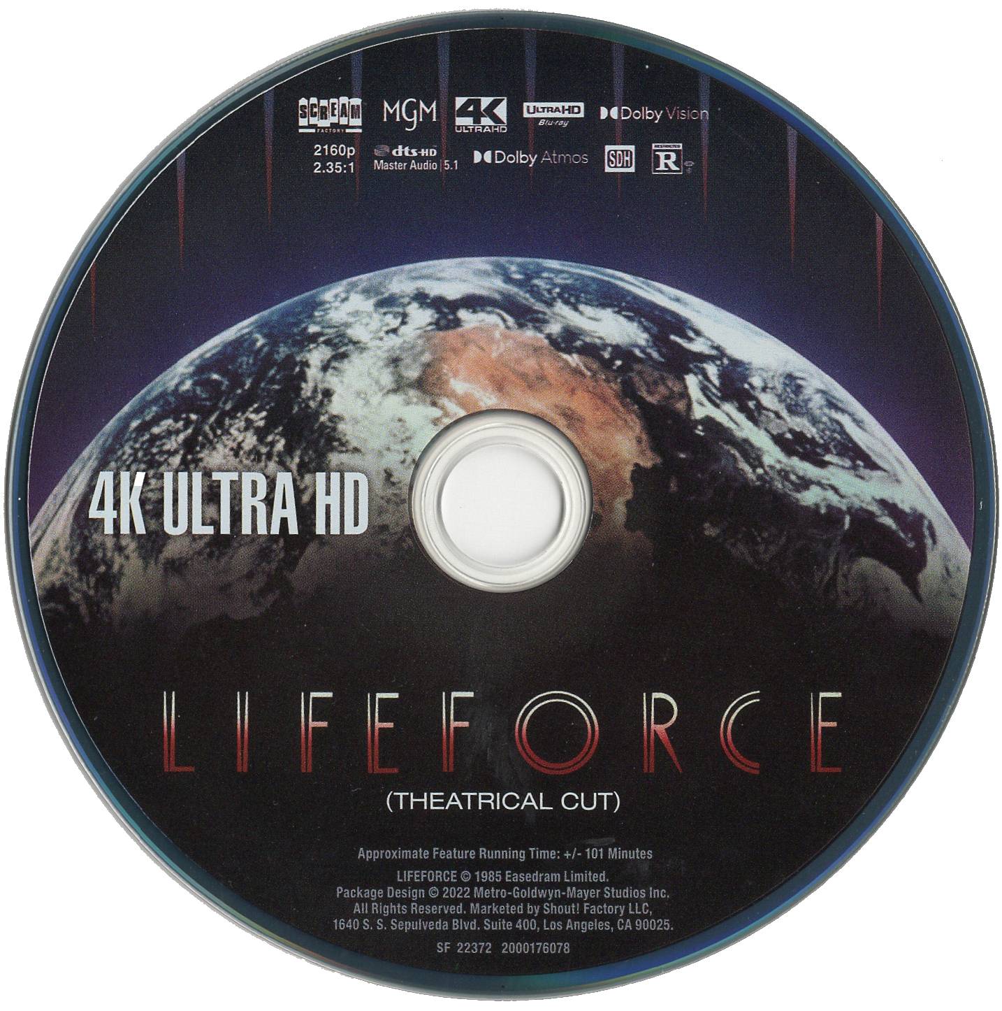 Lifeforce 4K UHD/Blu-ray Screenshots (Scream Factory) - Cultsploitation ...