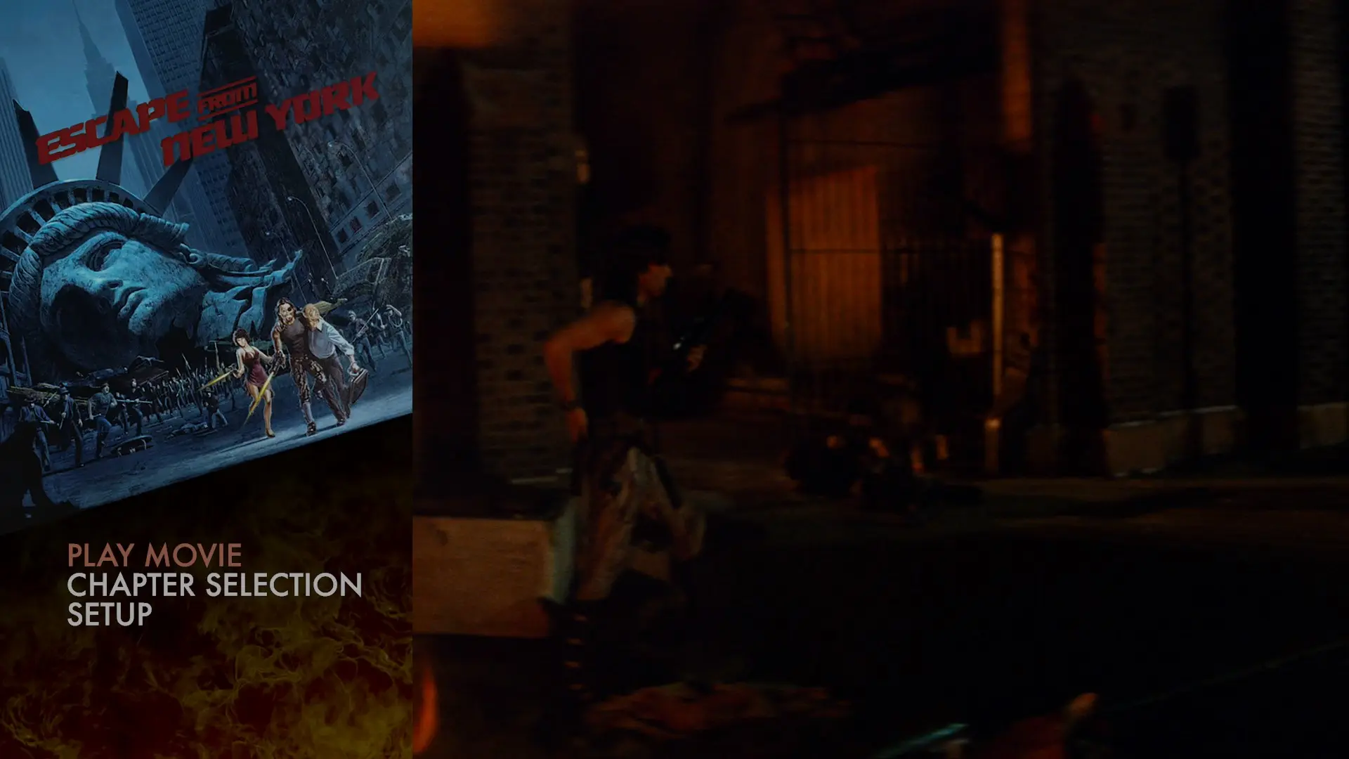 Escape from New York 4K UHD menu