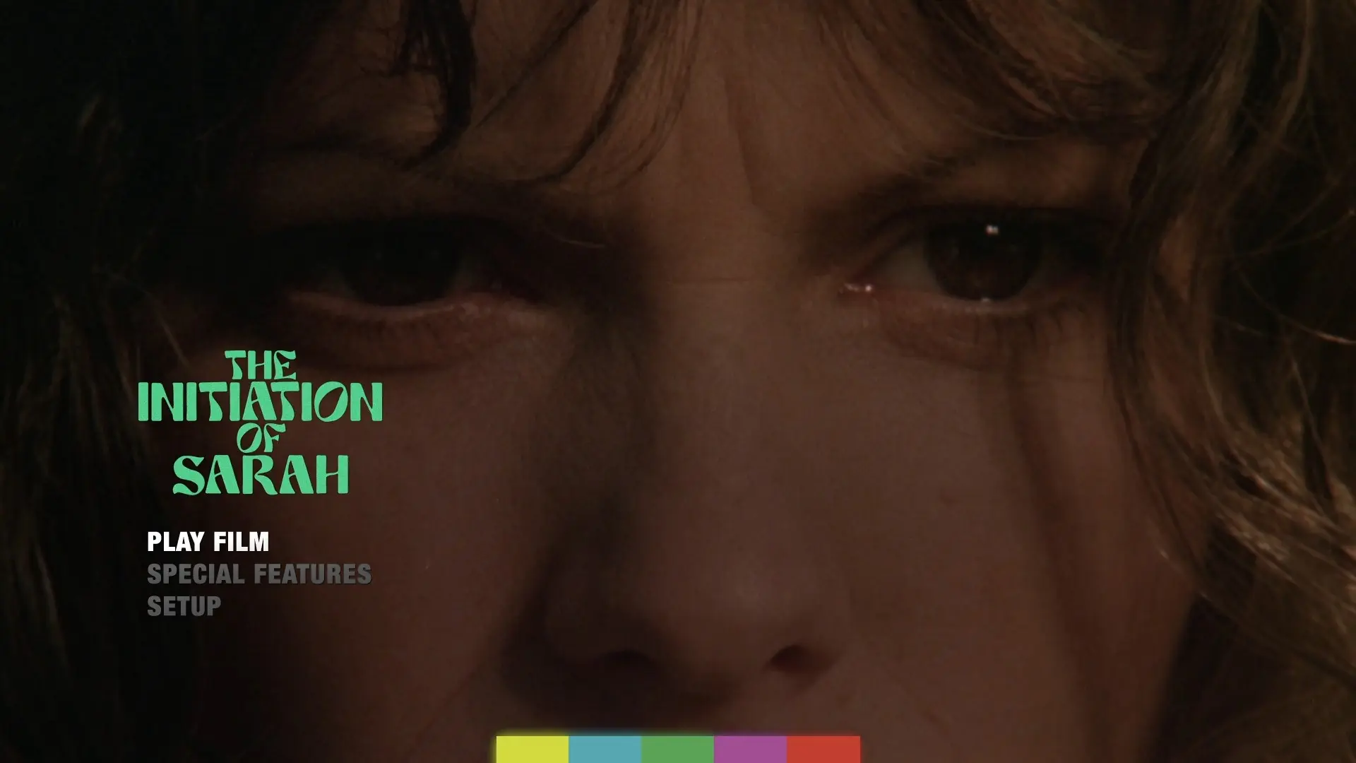 The Initiation of Sarah Blu-ray menu