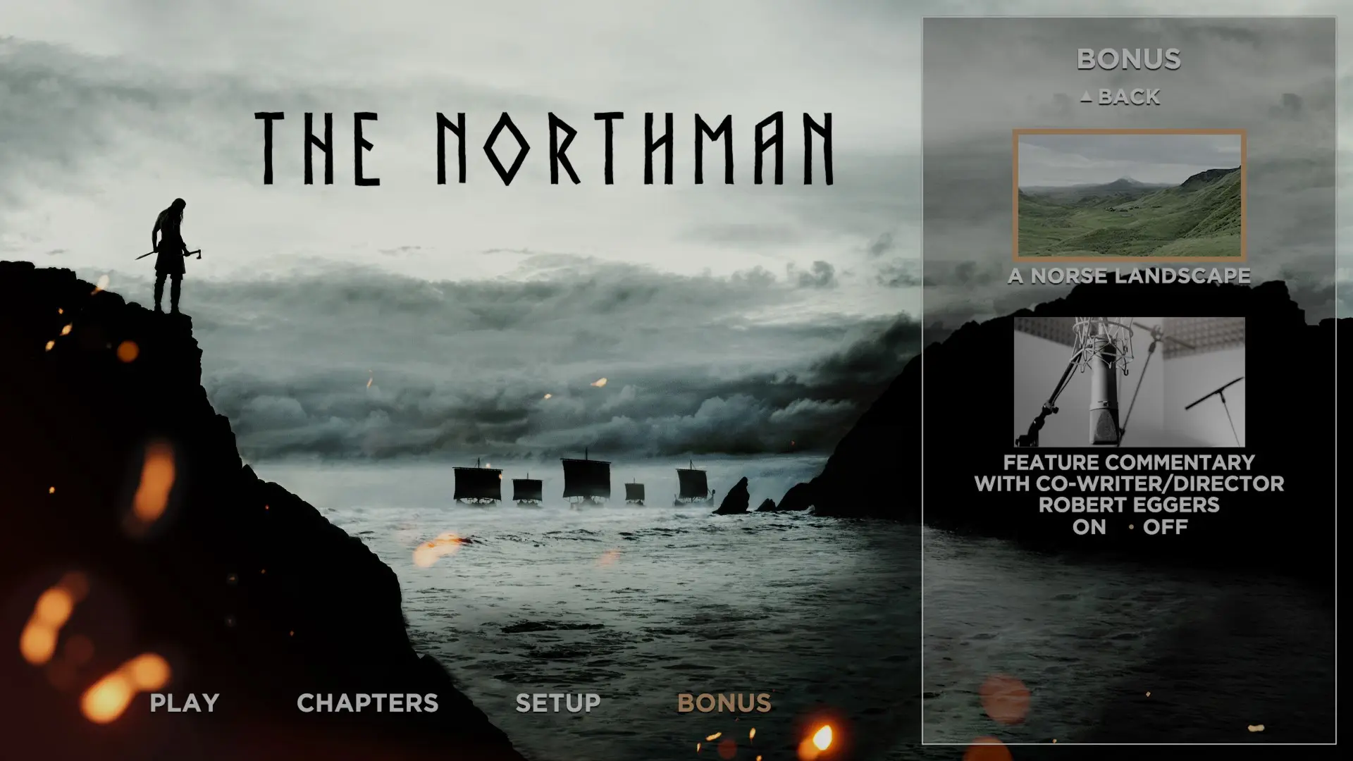 The Northman 4K extras menu 3