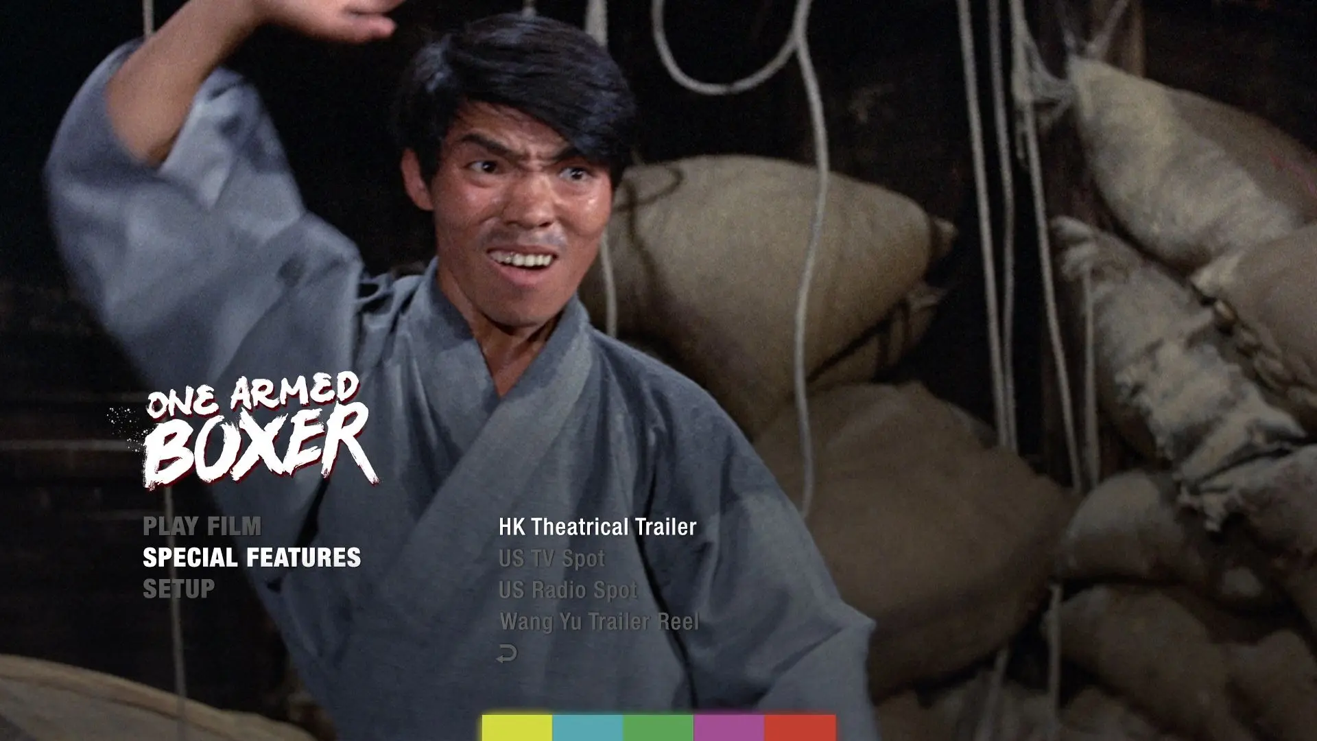 One Armed Boxer Blu-ray Extras Trailer Gallery Menu