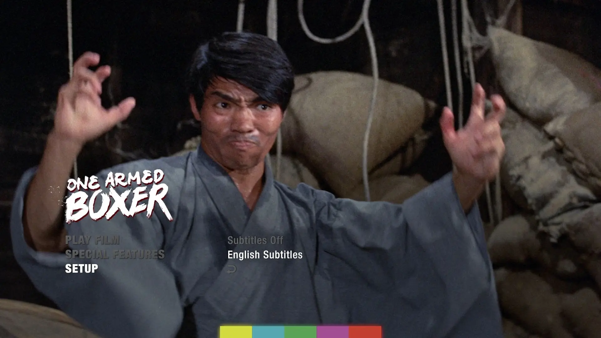 One Armed Boxer Blu-ray Setup Subtitles Menu