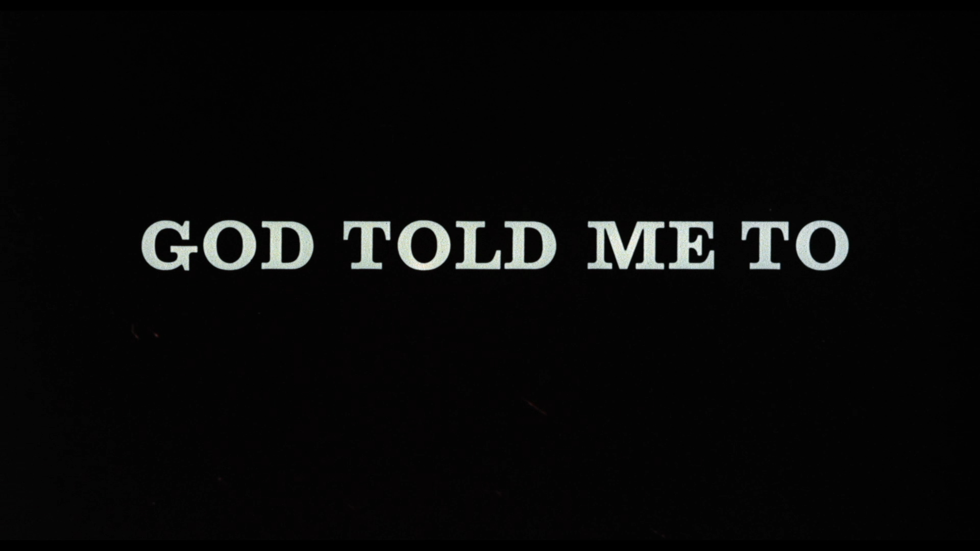 God Told Me To Blu-ray cap 1